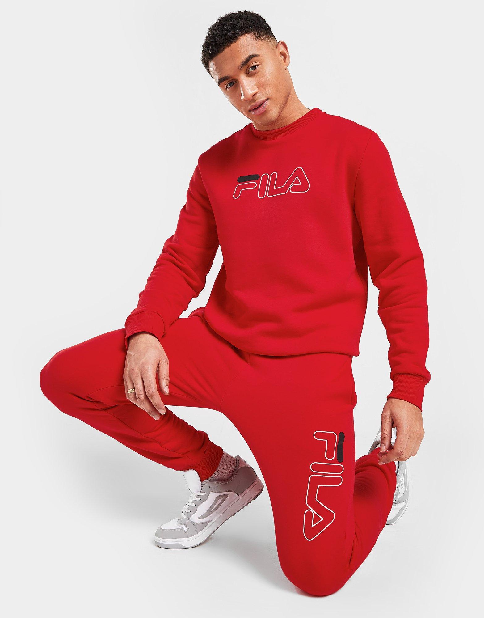 red tracksuit
