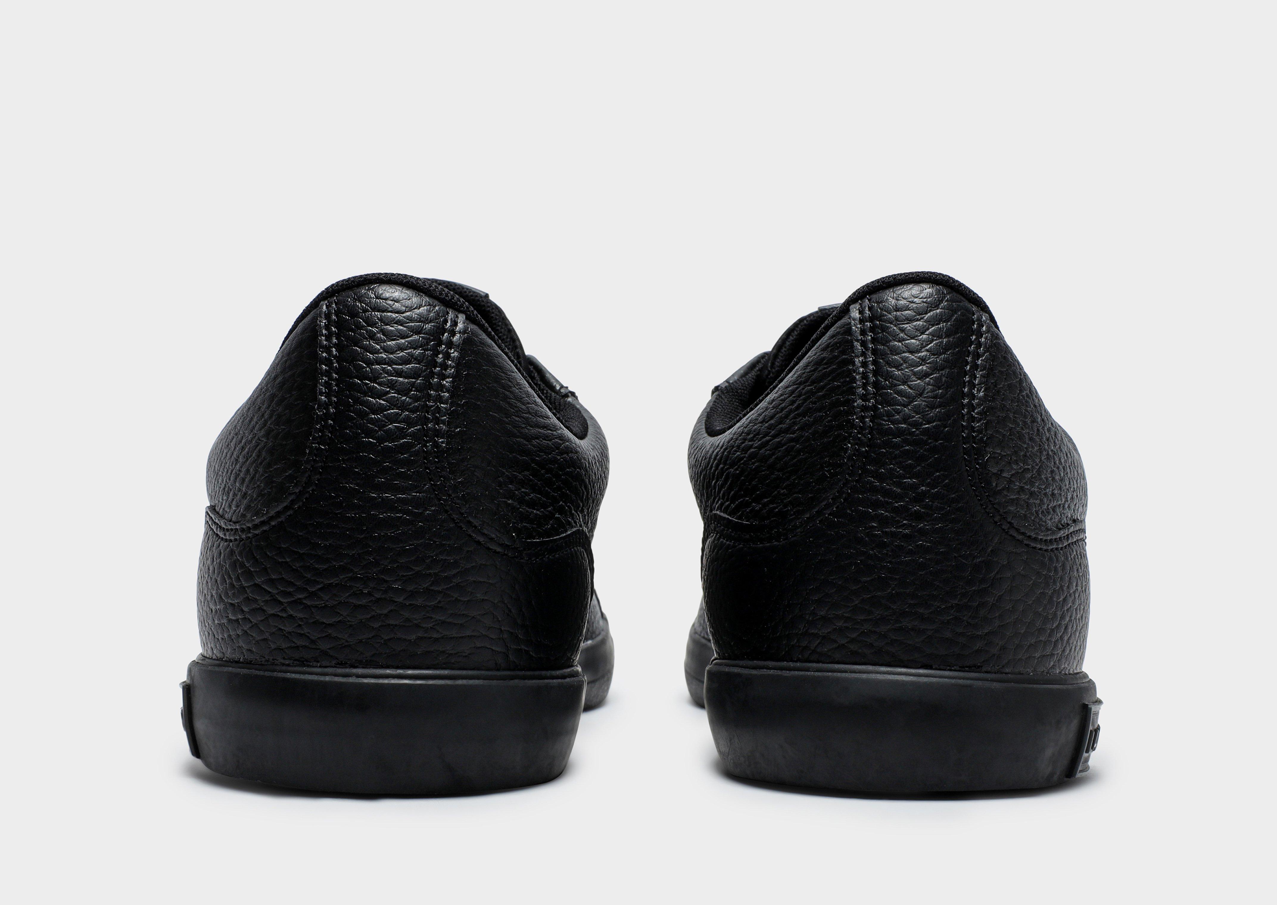 lacoste lerond black leather