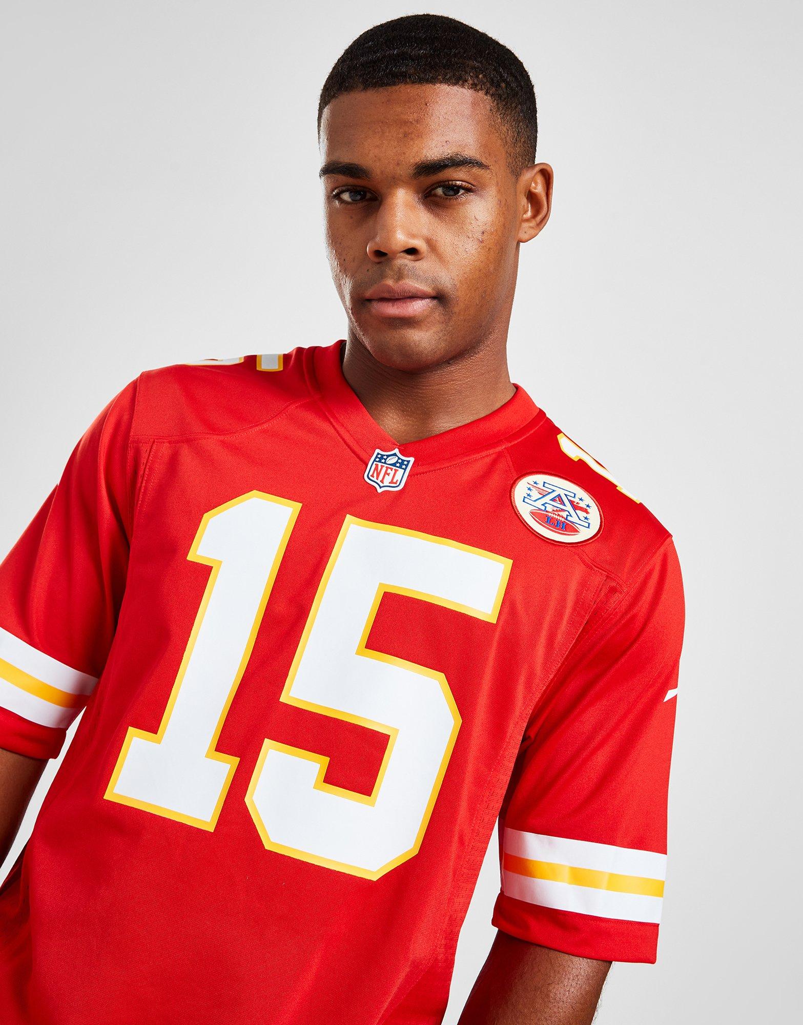 Nike Men's Kansas City Chiefs Patrick Mahomes #15 Atmosphere Grey Game  Jersey