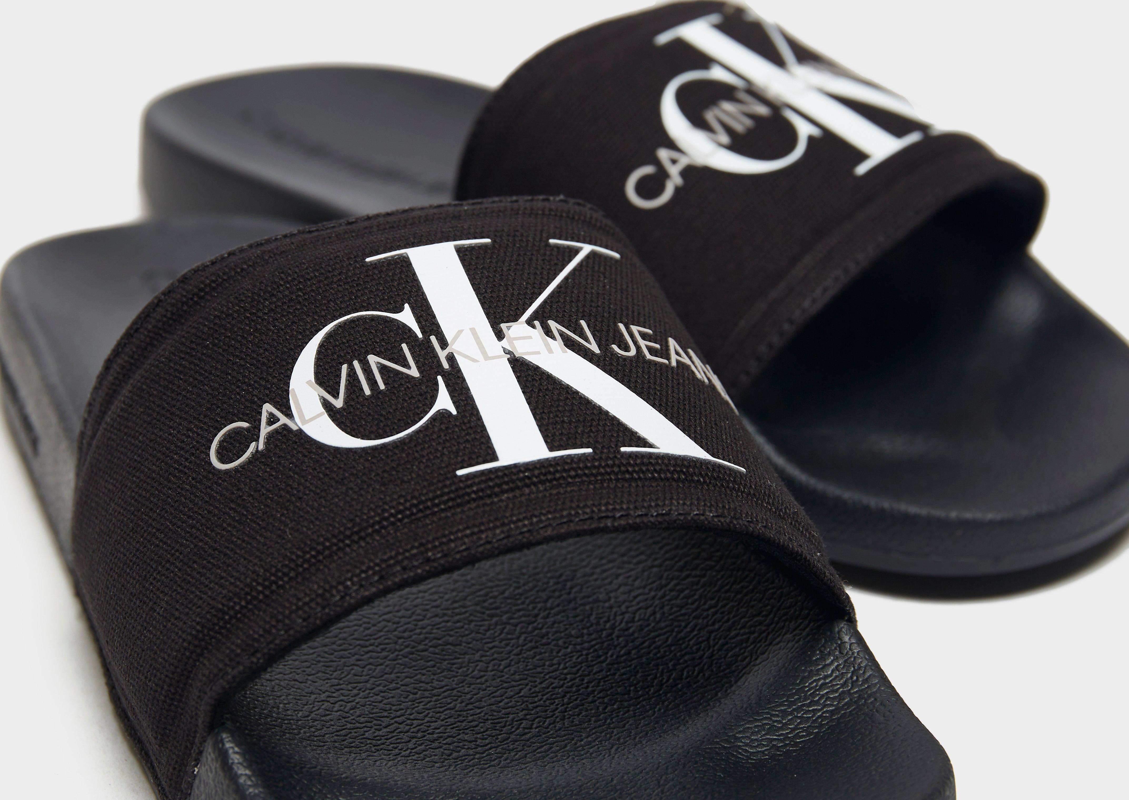 Calvin Klein Jeans Monogram Slides Women's