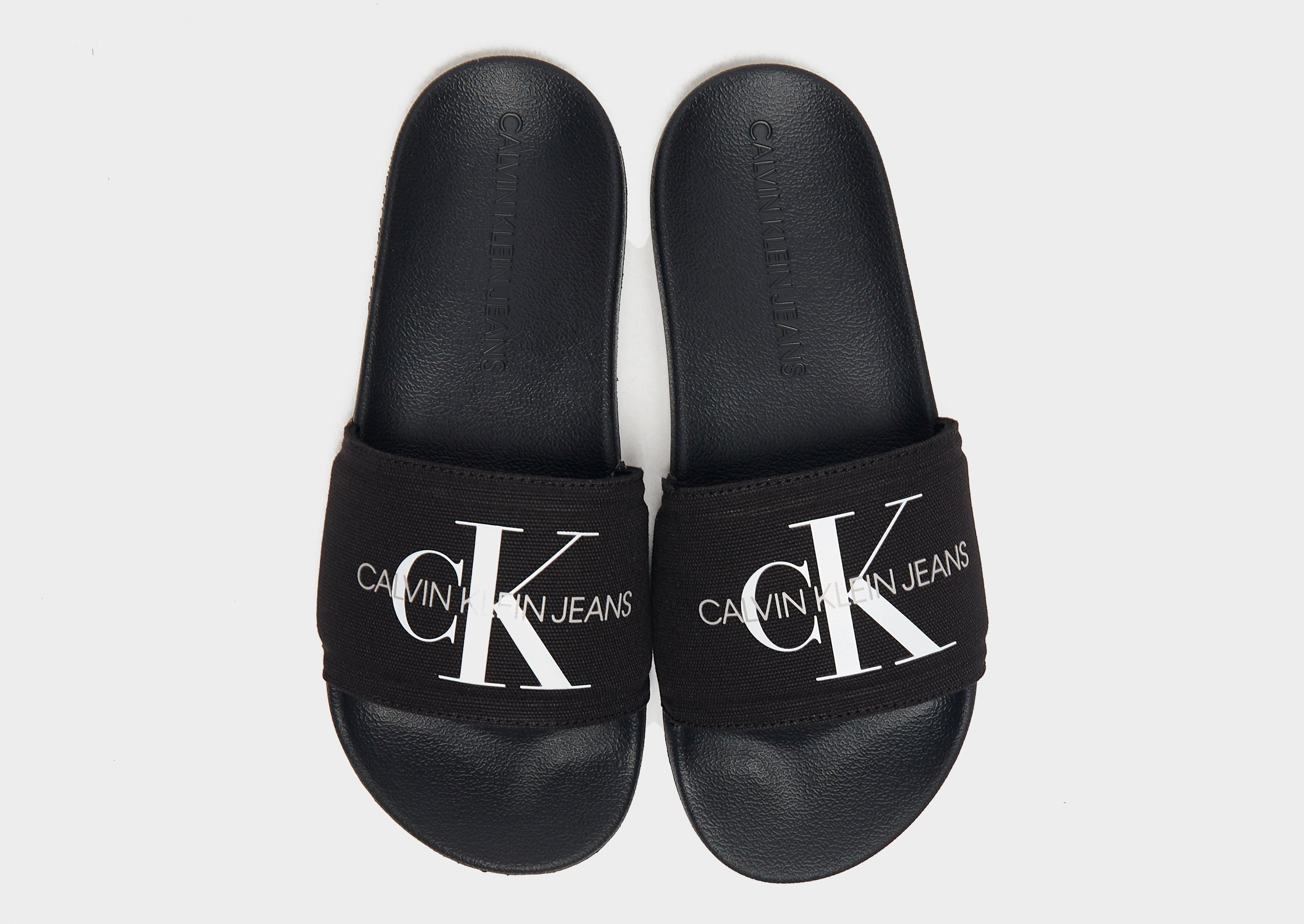 Calvin Klein Jeans Monogram Slides Women's
