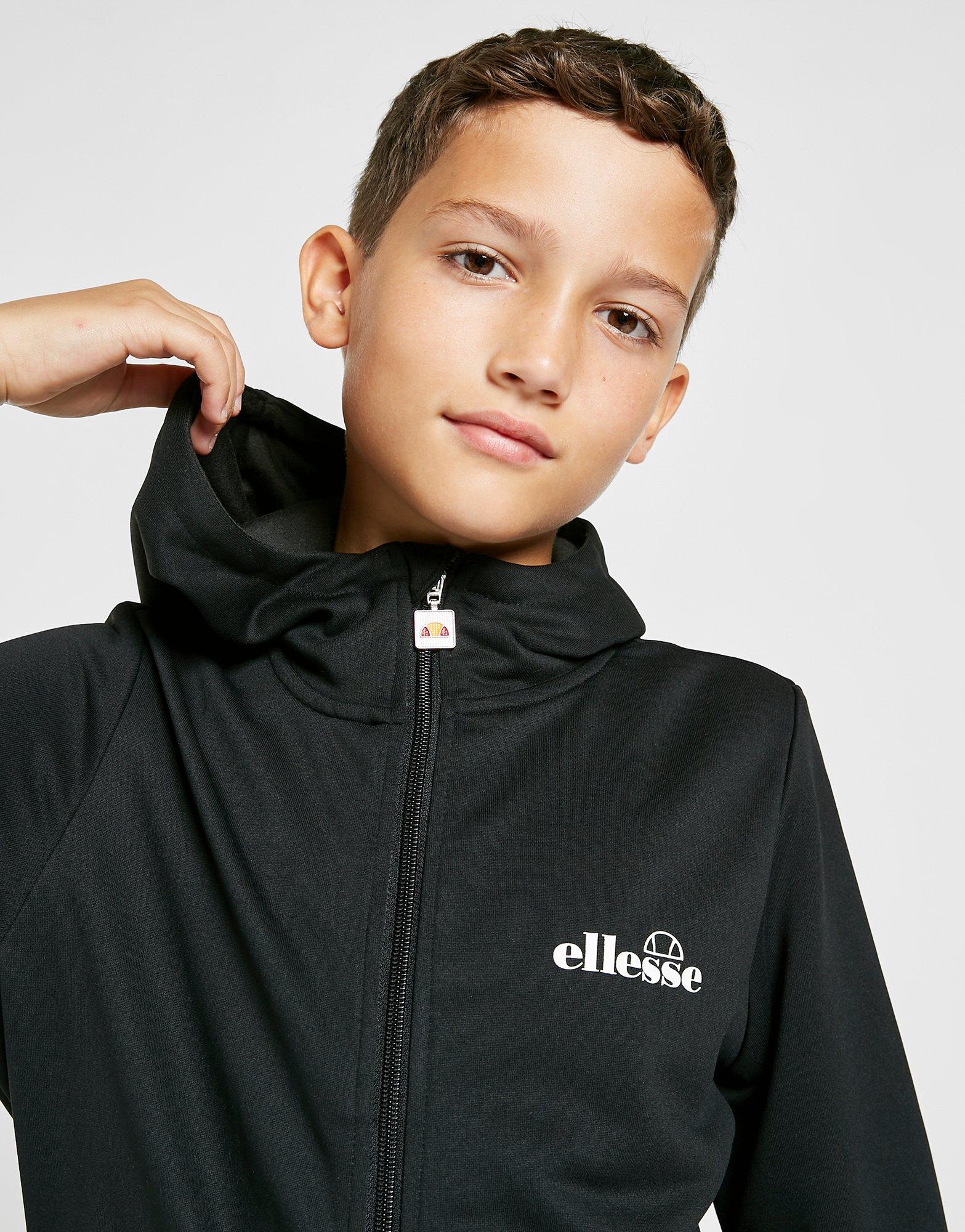 Ellesse Zeros Poly Tape Full Zip Hoodie Junior