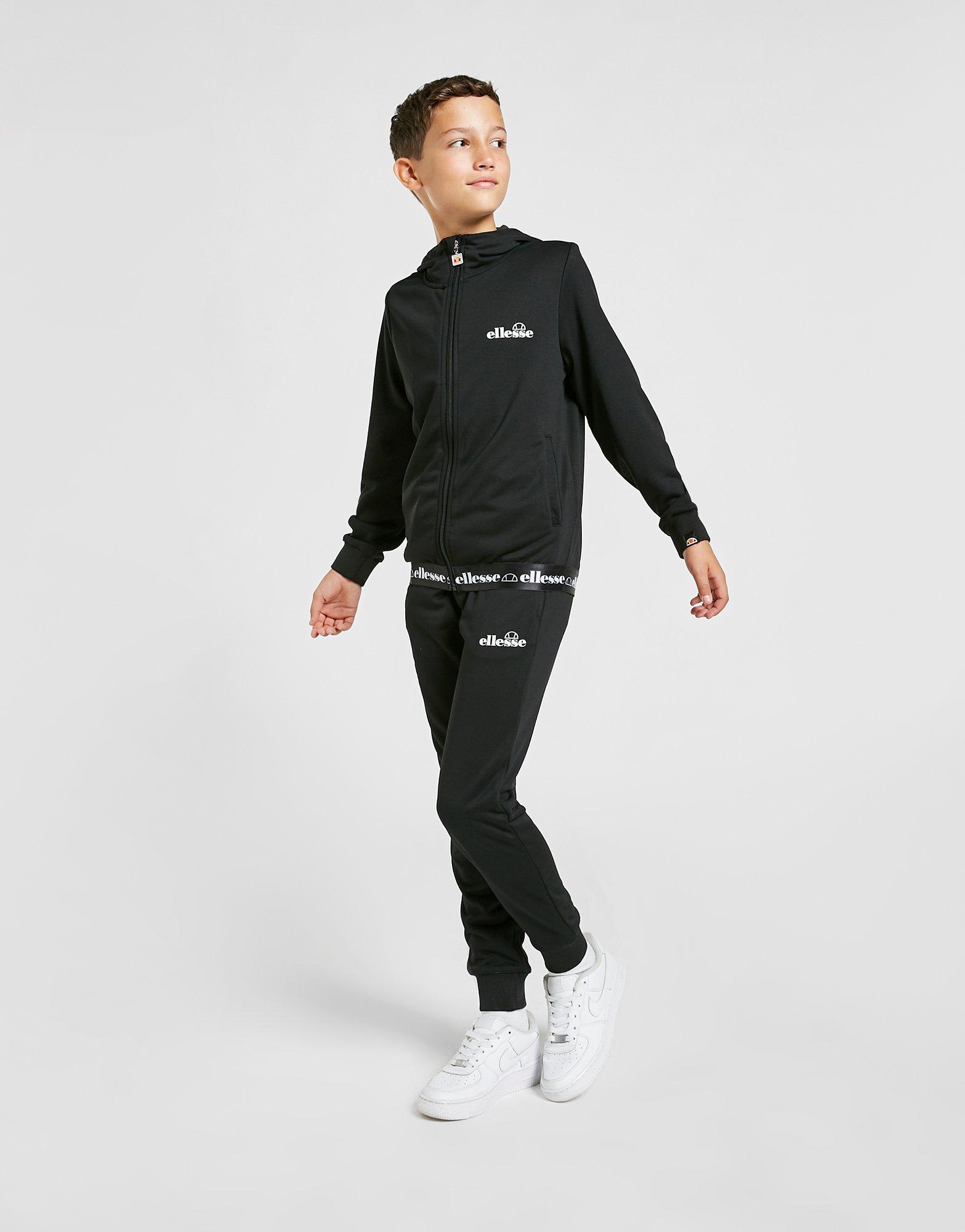 Ellesse Zeros Poly Tape Full Zip Hoodie Junior