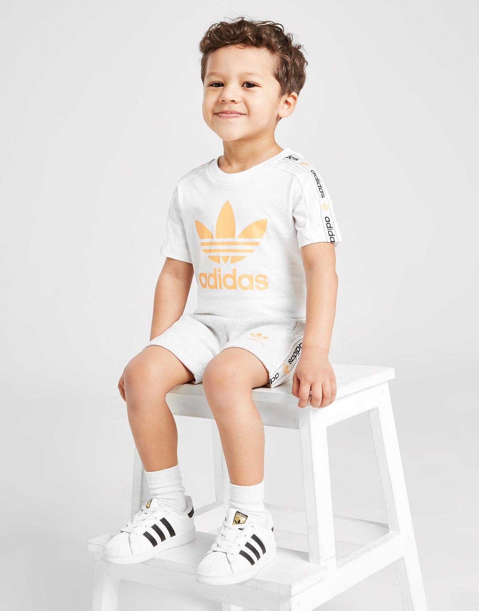 adidas t shirt and shorts set