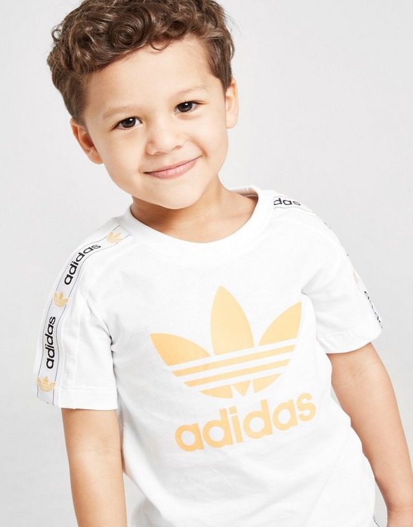 Acheter Blanc Adidas Originals Ensemble T Shirt Short Tape Bebe