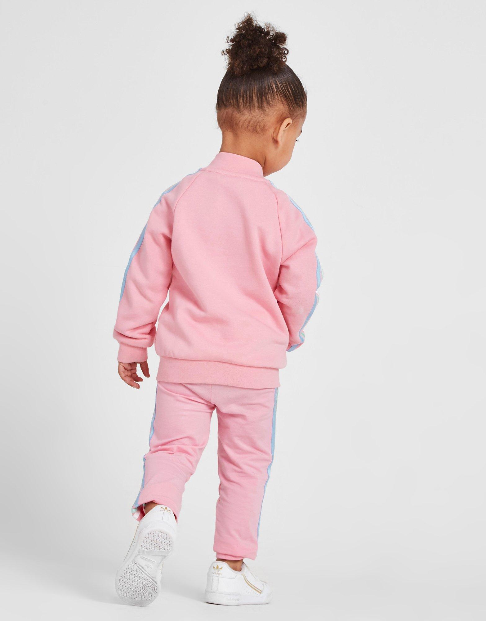 adidas Originals Girls' Tristripe SS Tracksuit Infant