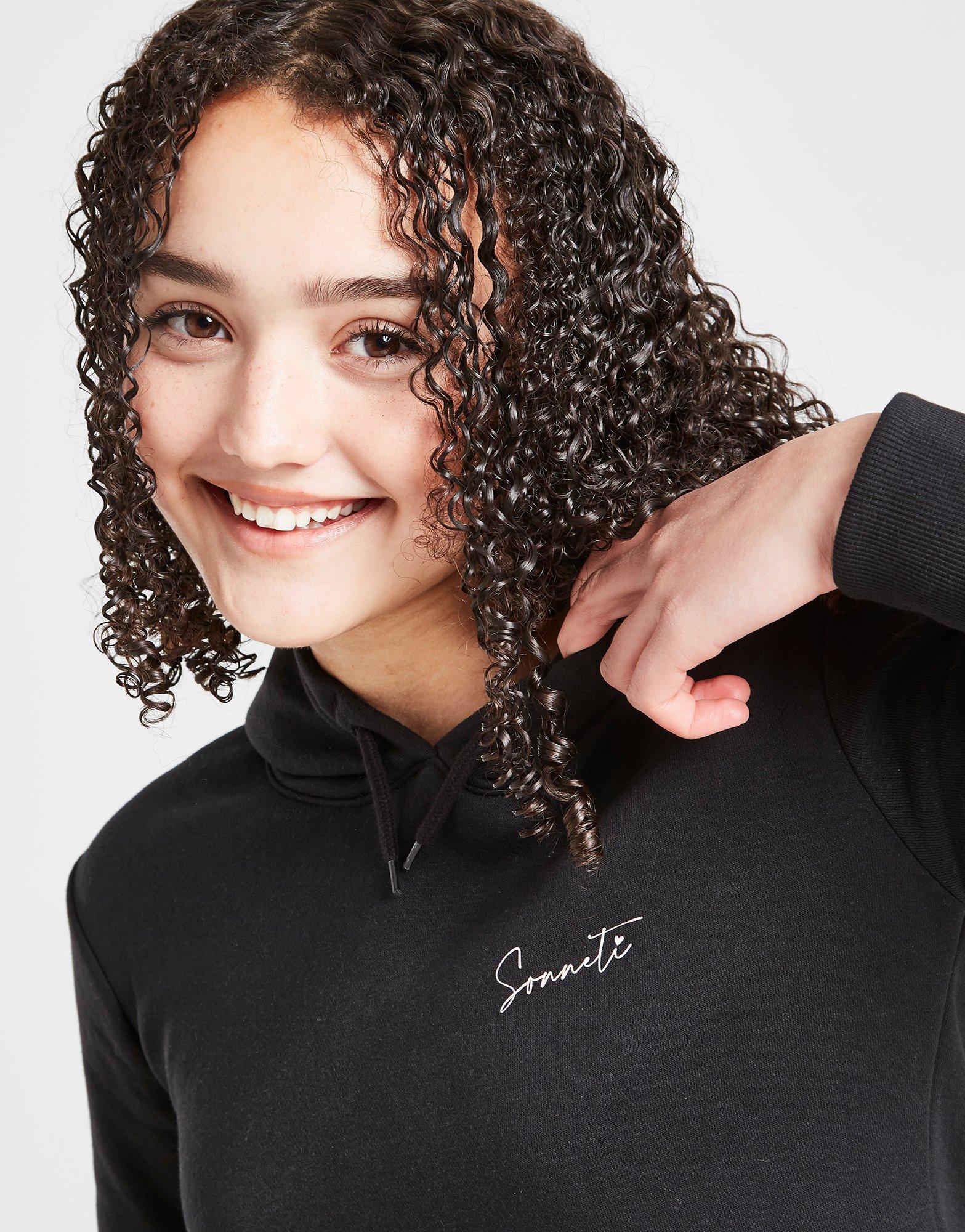 Sonneti Girls' Essential Overhead Crop Hoodie Junior