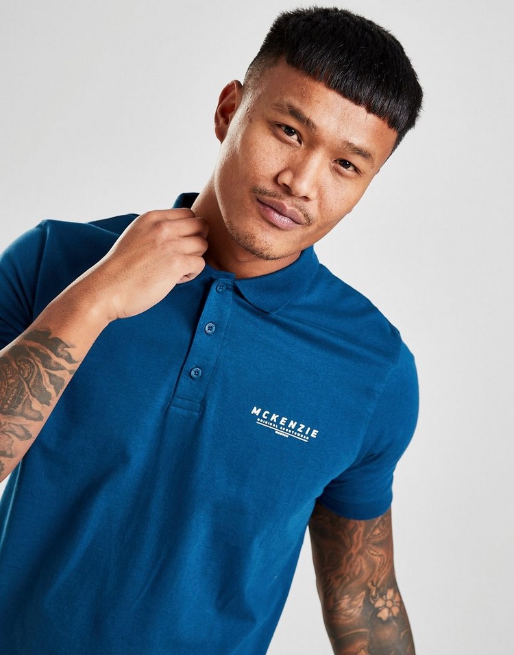 Blue McKenzie Essential Polo Shirt JD Sports