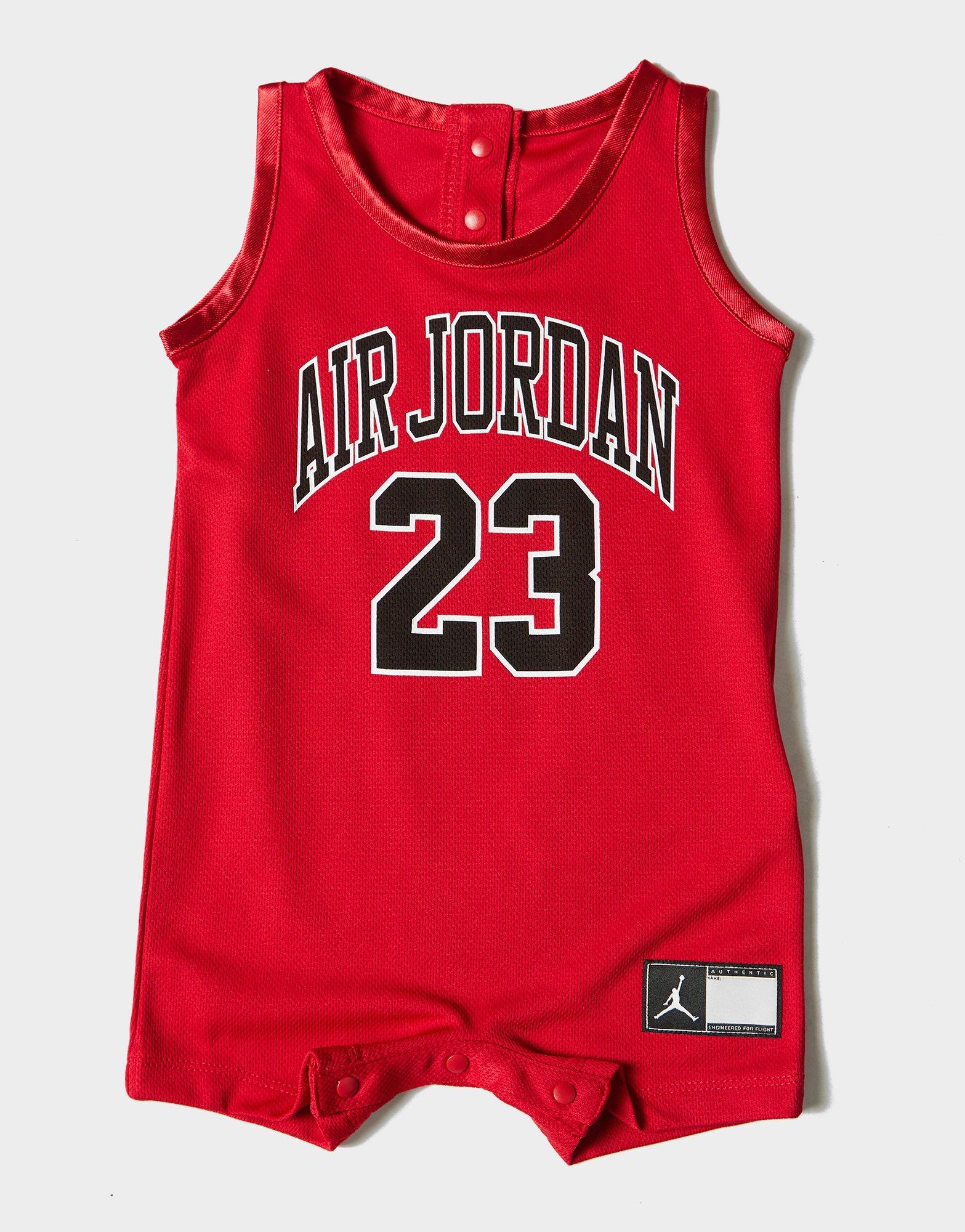 Red Jordan Air DNA Romper Babygrow 