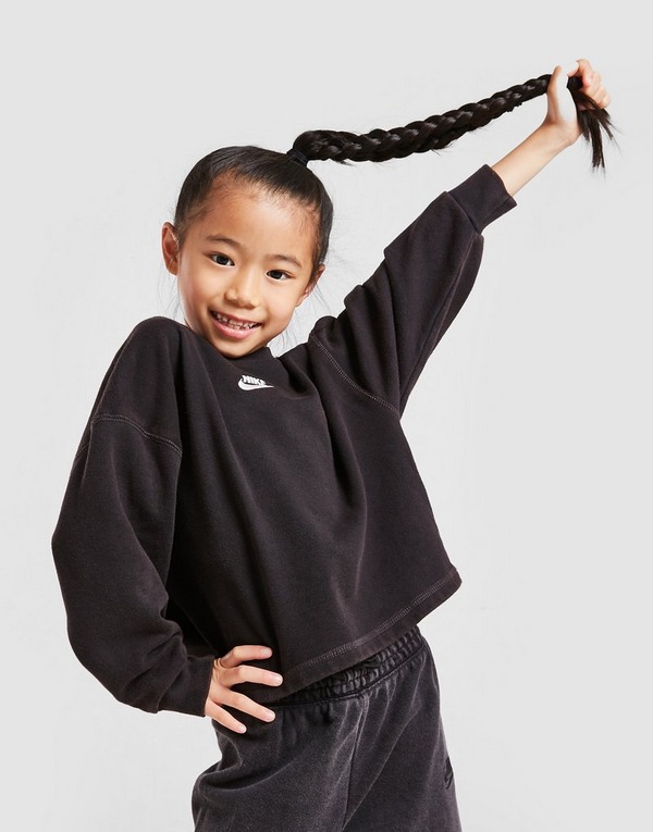 Nike Girls' Washed Crew Sweatshirt Children