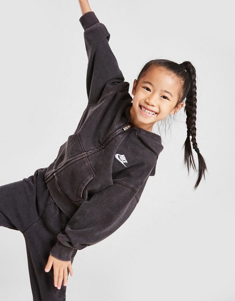 Nike Girls' Washed Full Zip Hoodie Children
