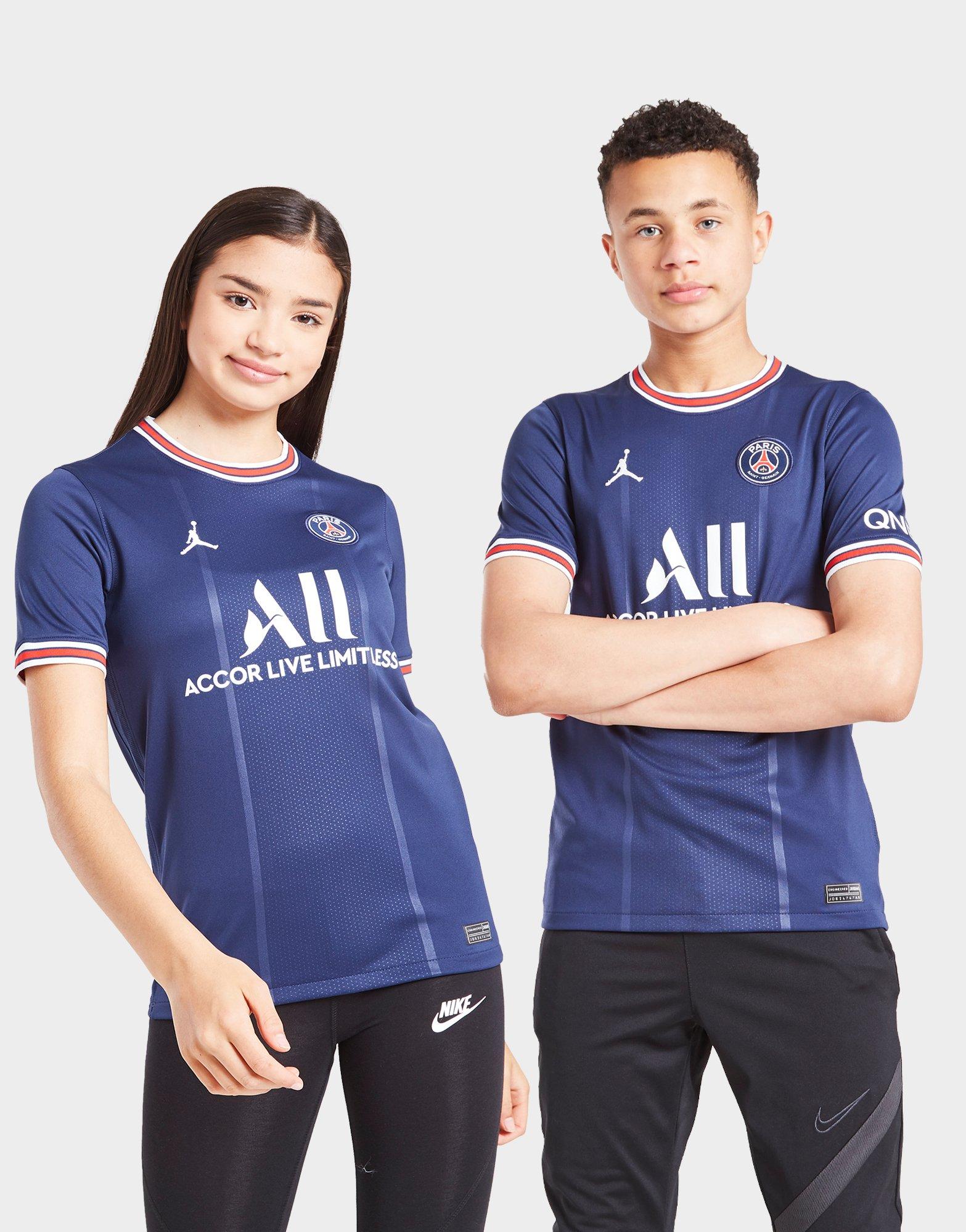 Jordan Paris Saint Germain 21 22 Home Shirt Junior