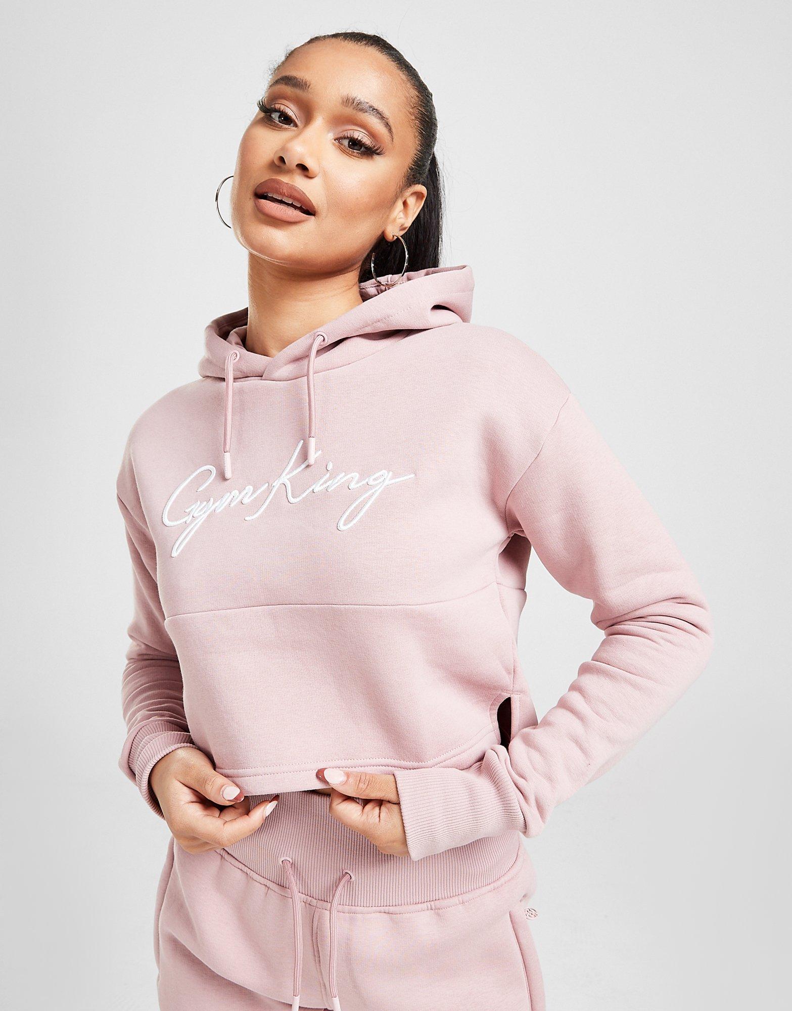 pink gym king hoodie