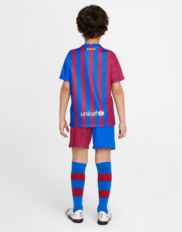 Red Nike Fc Barcelona 2021 22 Home Kit Children Jd Sports