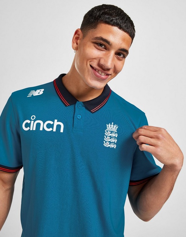 New Balance England Cricket Media Polo Shirt