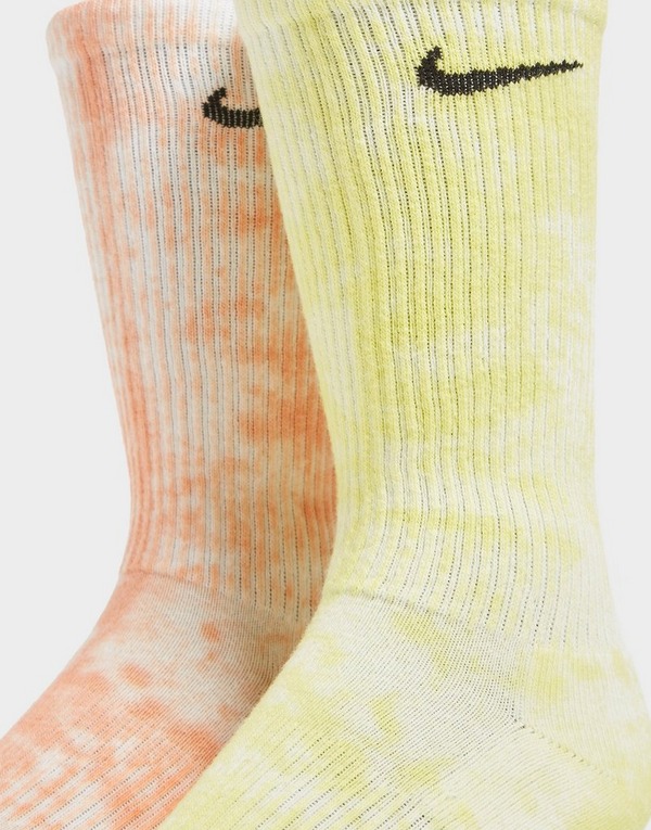 Acheter Jaune Nike 2 Paires De Chaussettes Everyday Plus Tie Dye