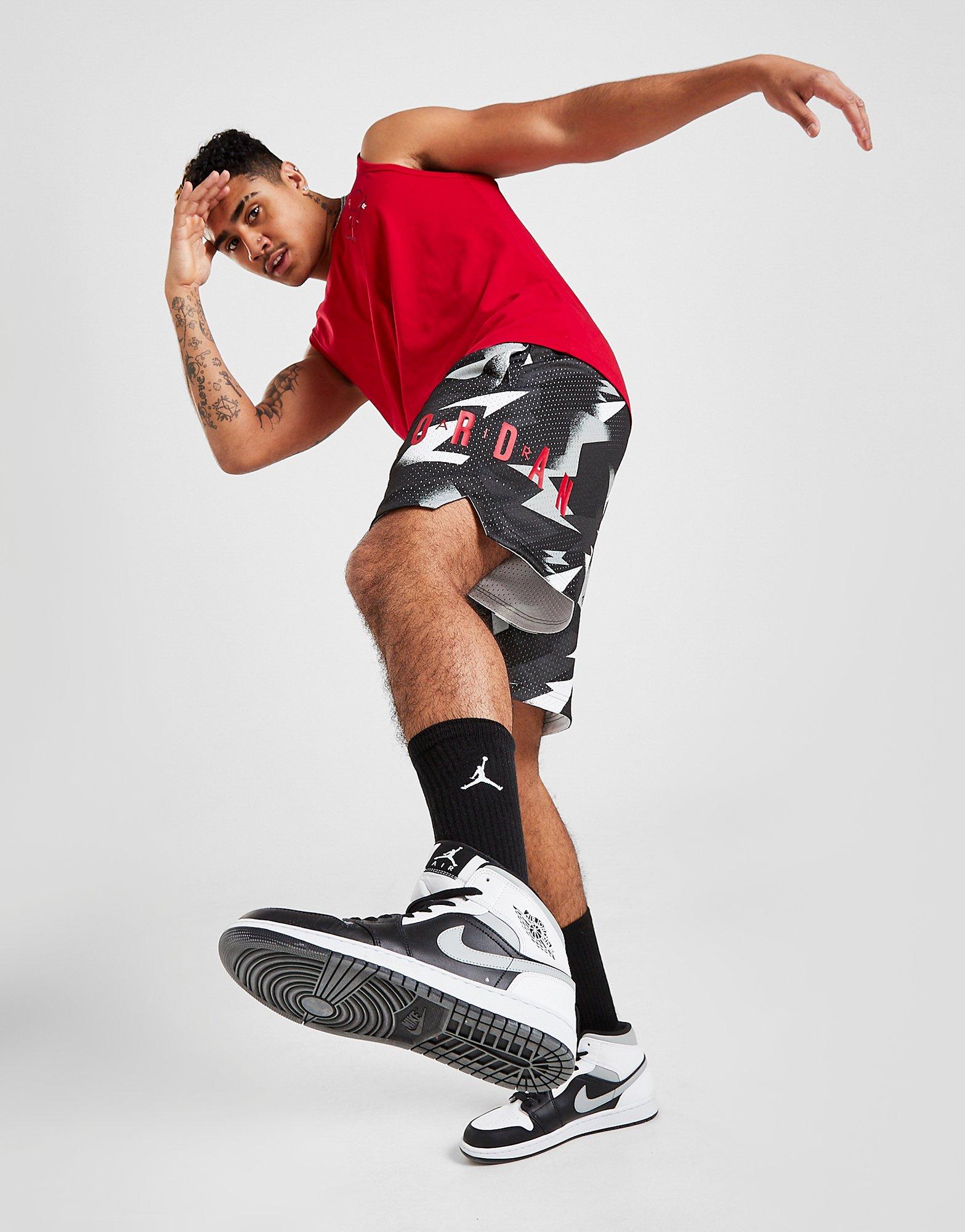 jordan all over print shorts