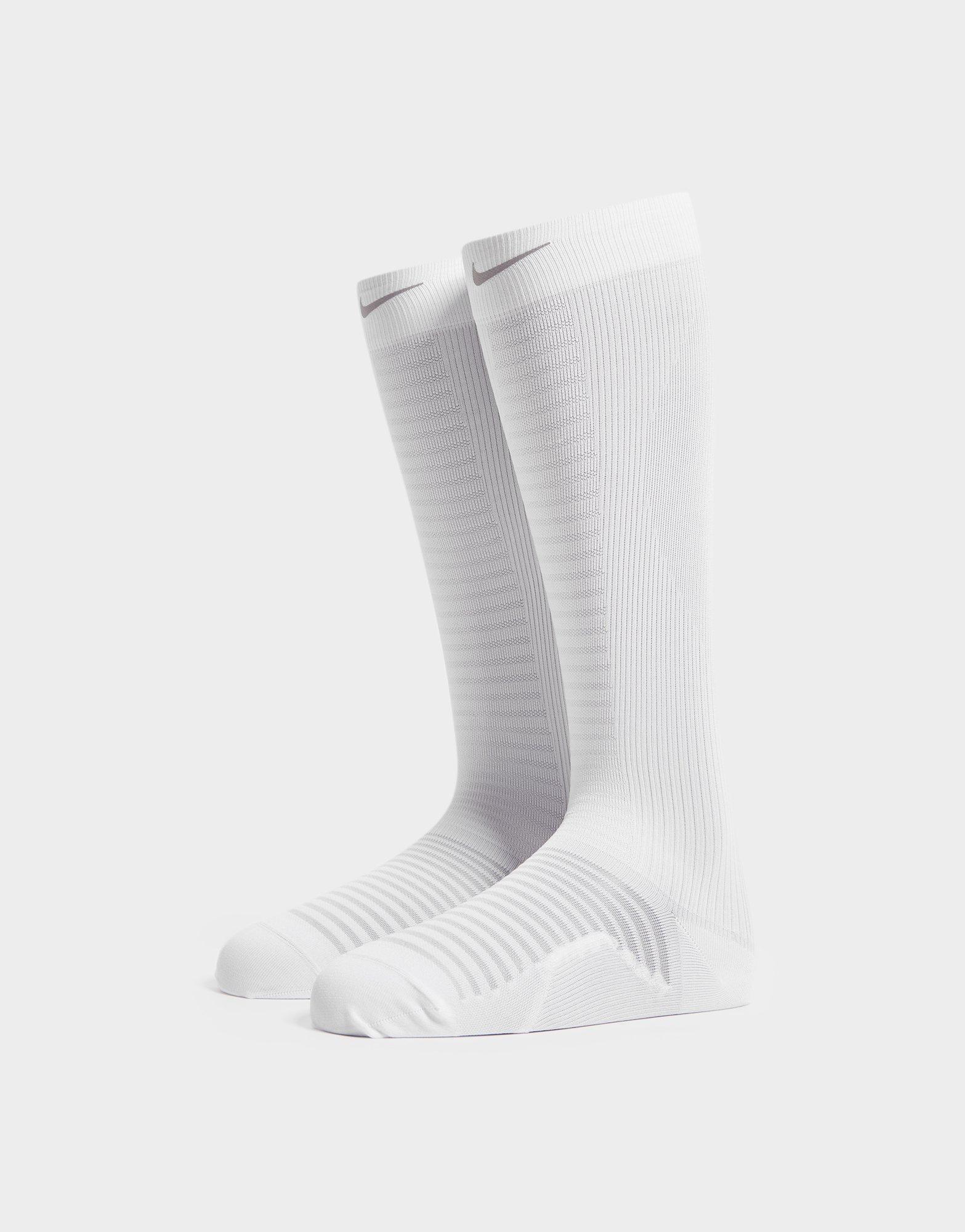 White Nike Spark Lightweight Compression Running Socks JD Sports