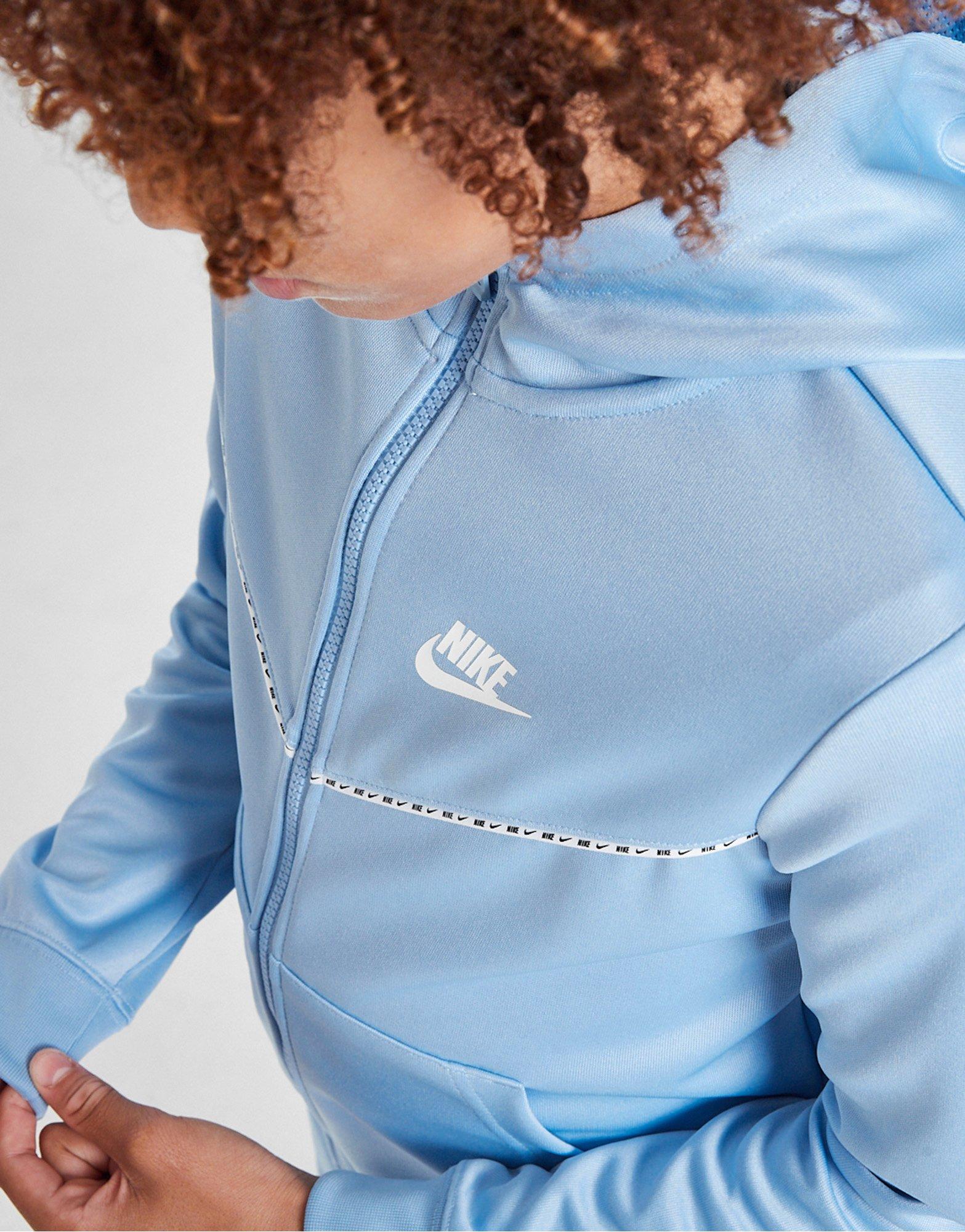 Nike Tape Poly Full Zip Hoodie Junior