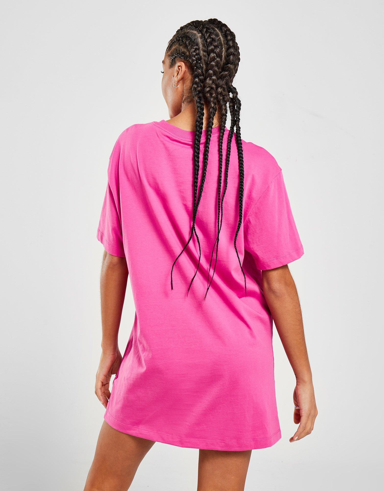 nike t shirt dress pink