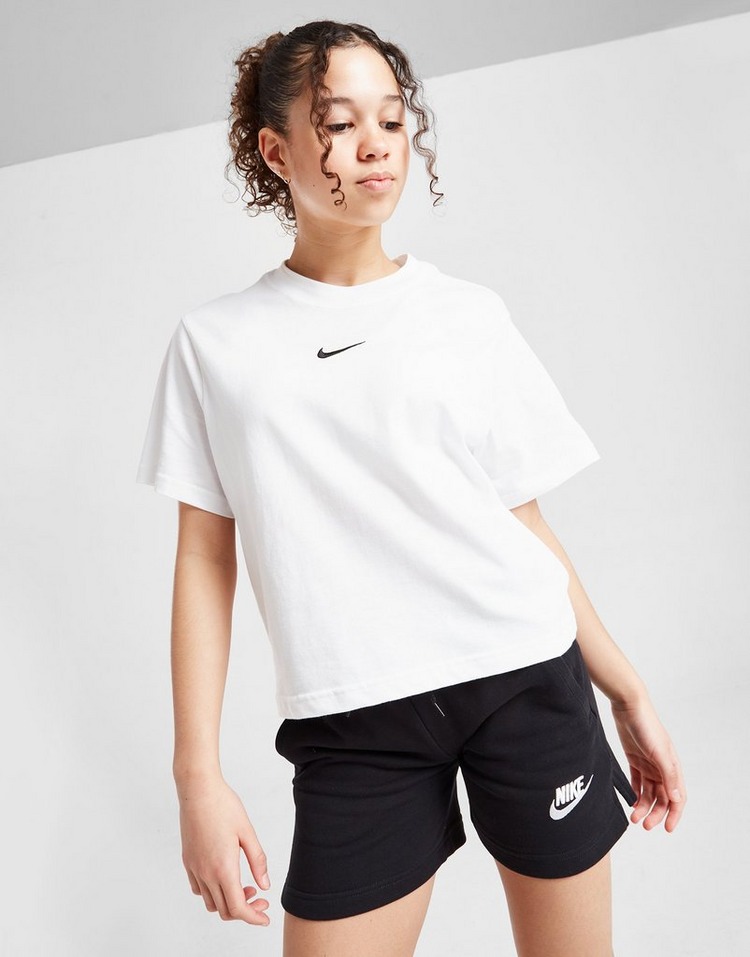 White Nike Girls' Essential Boxy T-Shirt Junior | JD Sports UK