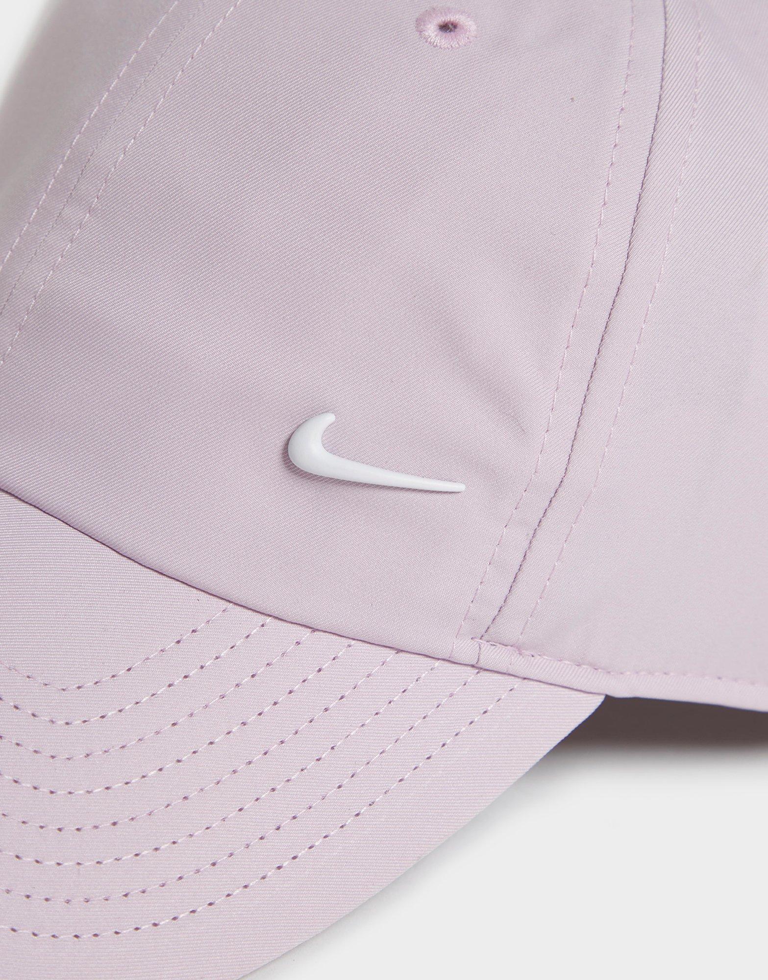 Nike metal swoosh cap in pink