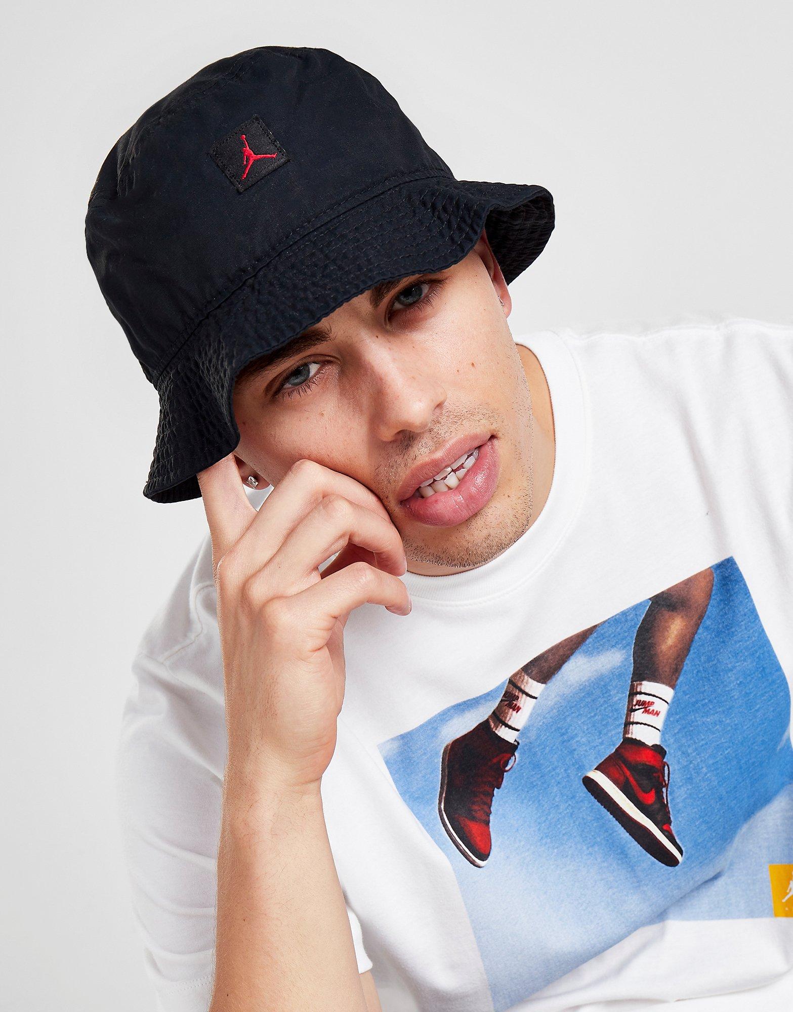 Black Jordan Washed Bucket Hat | JD 