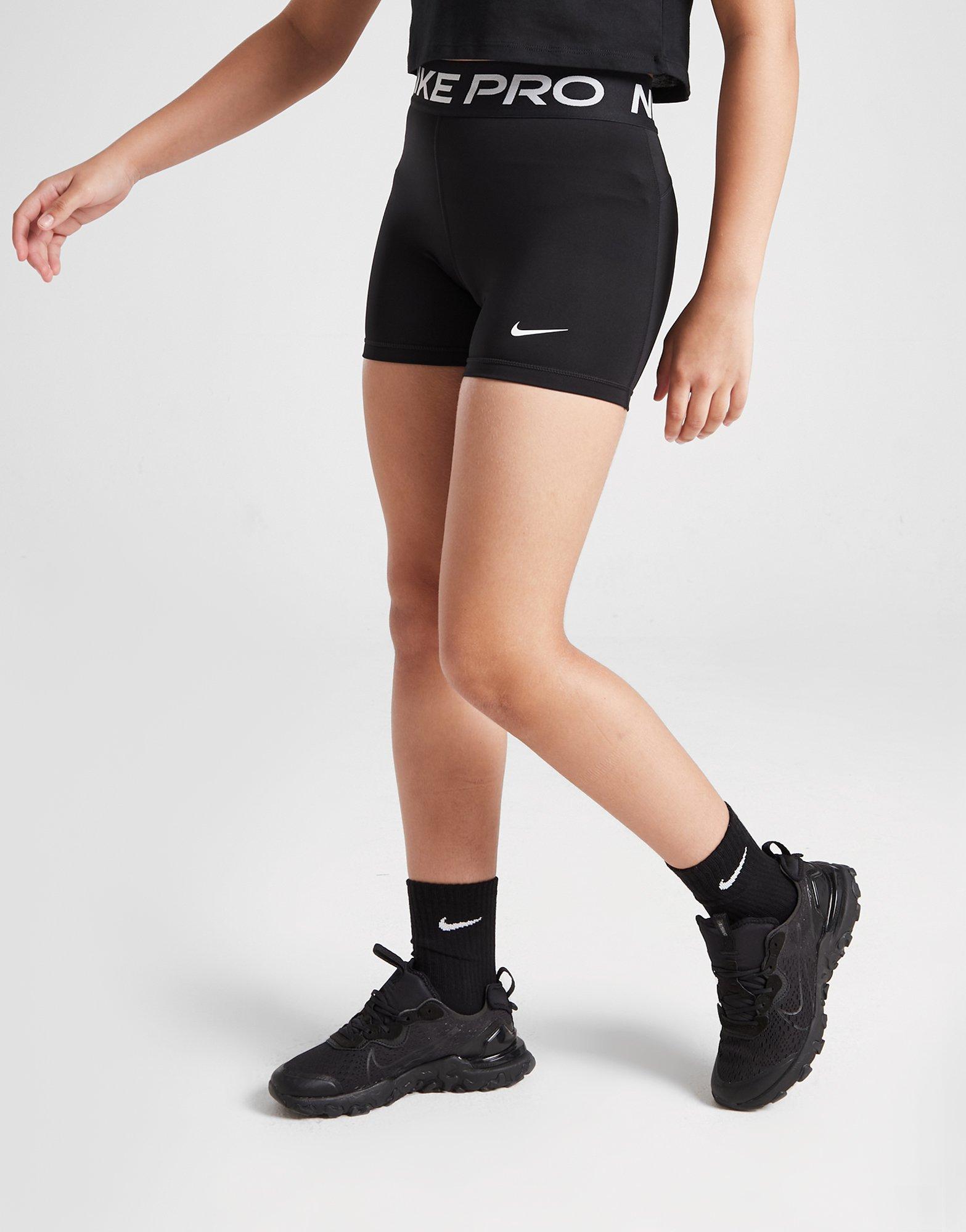  Nike Women's Pro 3 Training Shorts (Large, Black White) :  Clothing, Shoes & Jewelry