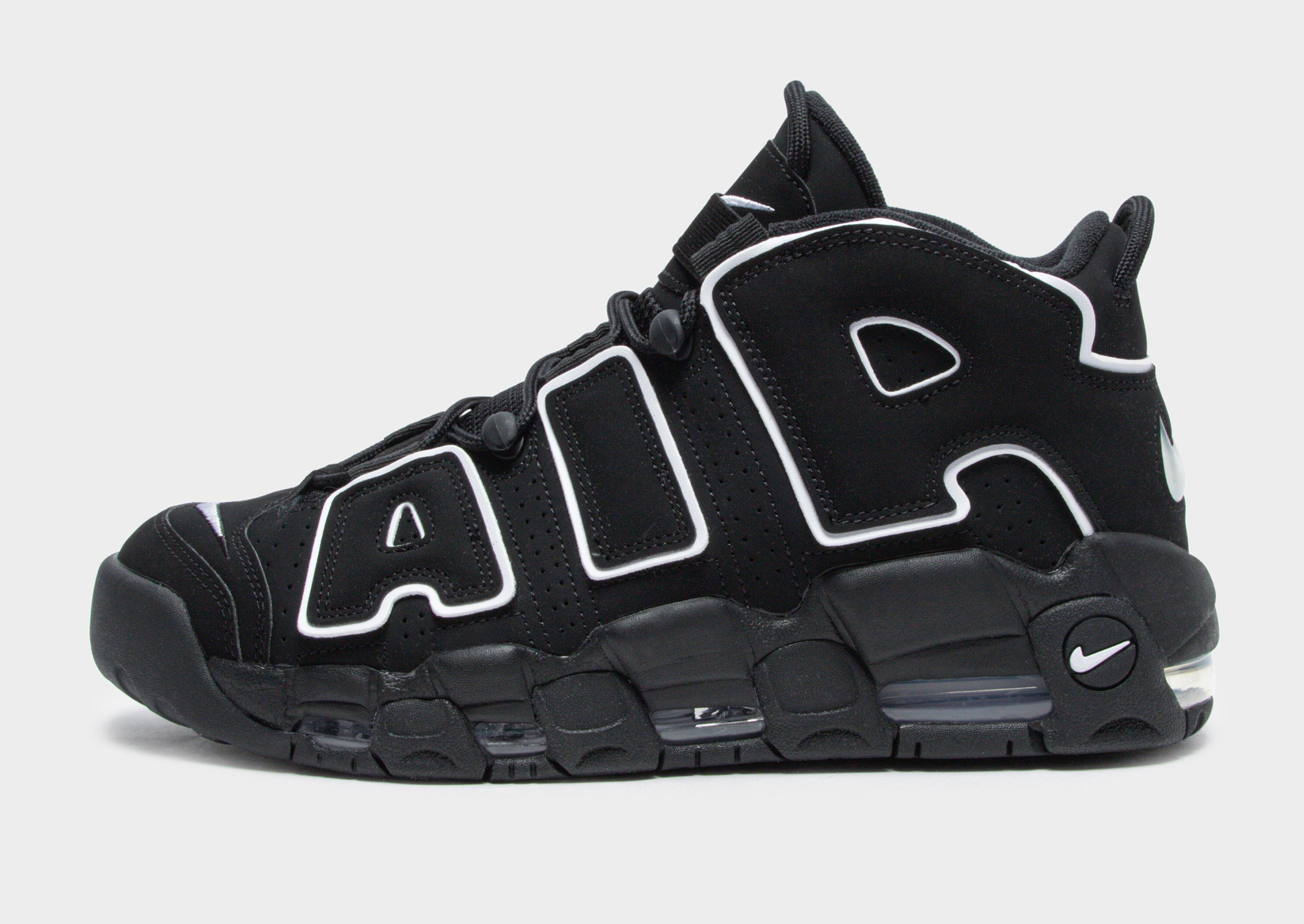 Black Nike Air More Uptempo | JD Sports