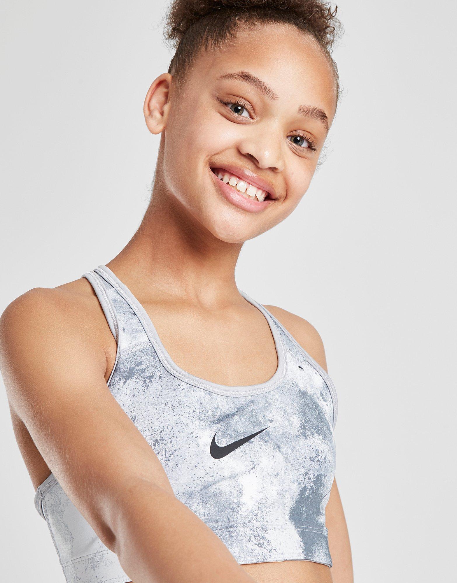 Nike Girls' Fitness All Over Print Sports Bra Kinder