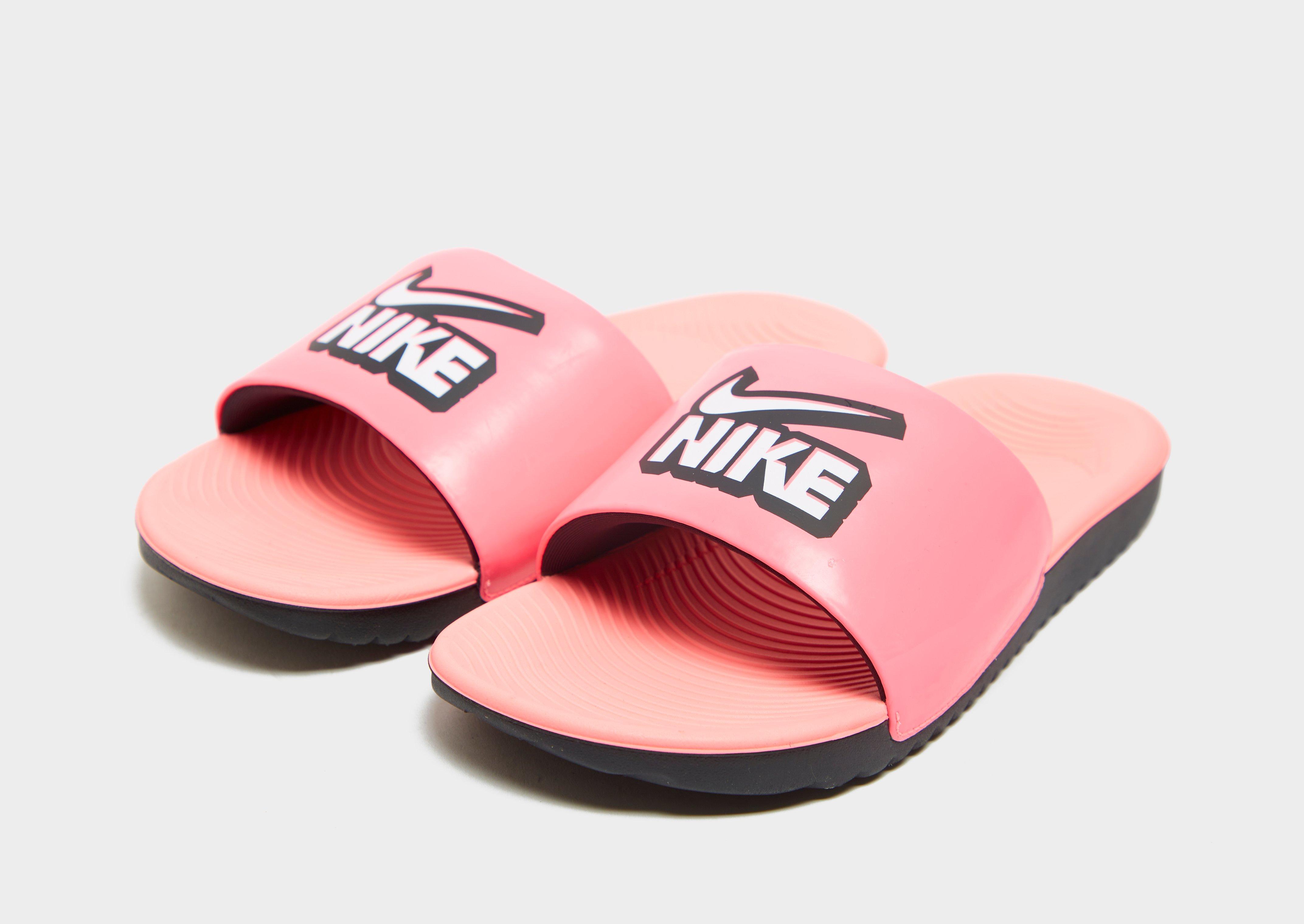 nike kawa slides junior pink