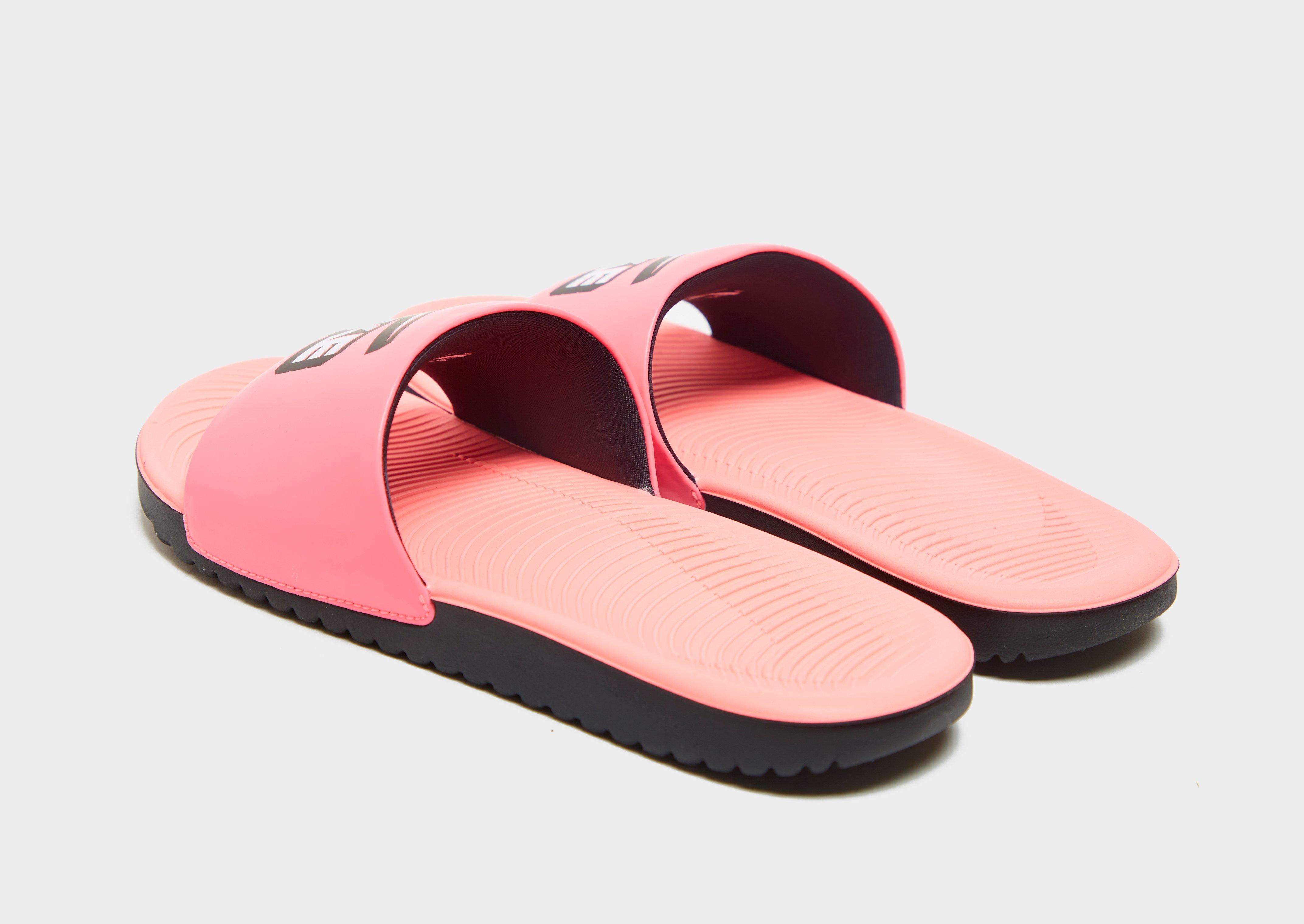 nike kawa slides junior pink