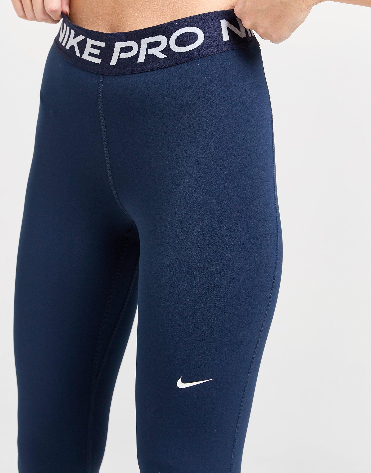 Nike pro best sale leggings navy