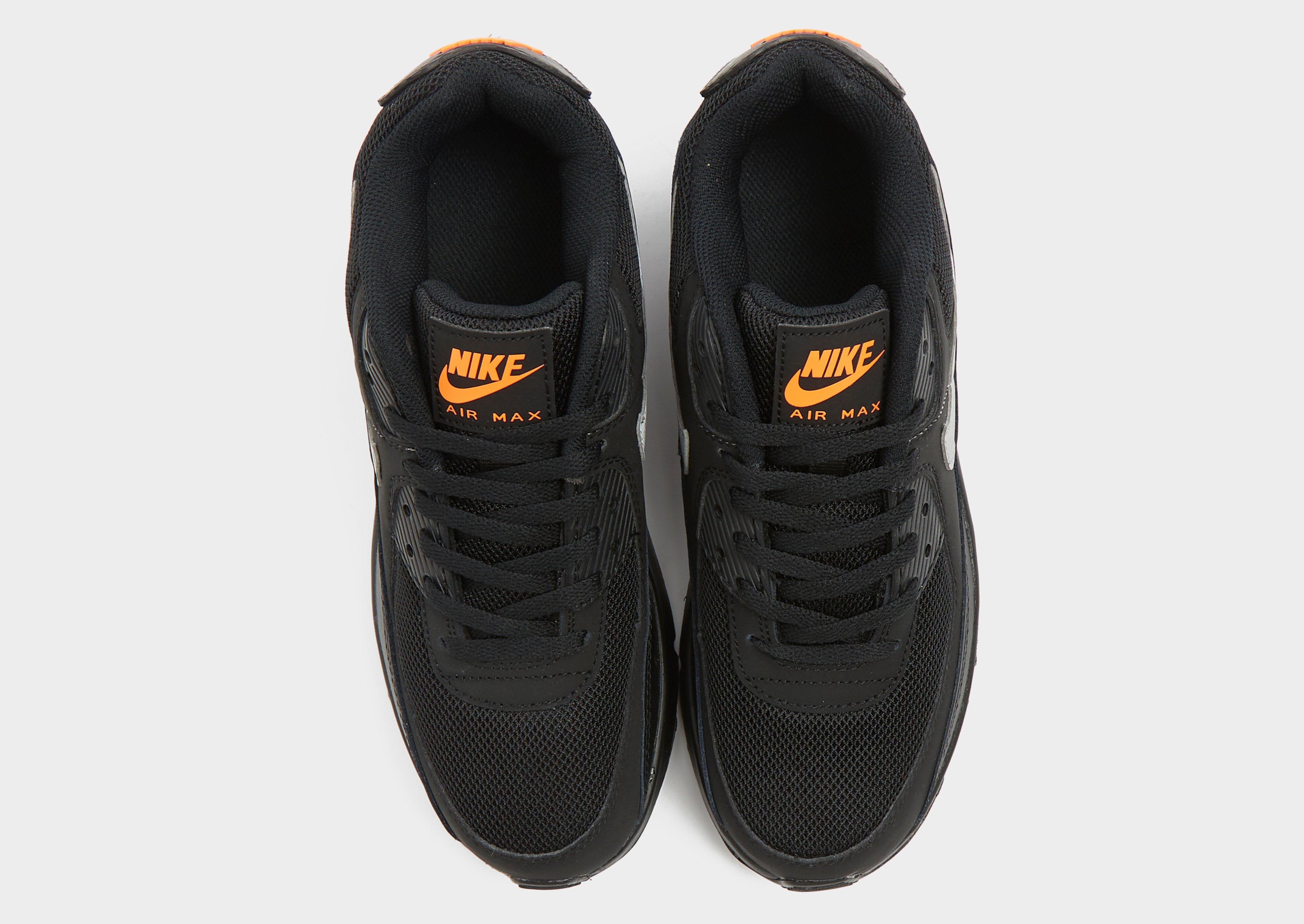 Junior air max 90 leather trainer black / clearance black