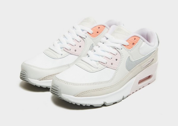 Nike Air Max 90 Leather Junior in Bianco | JD Sports