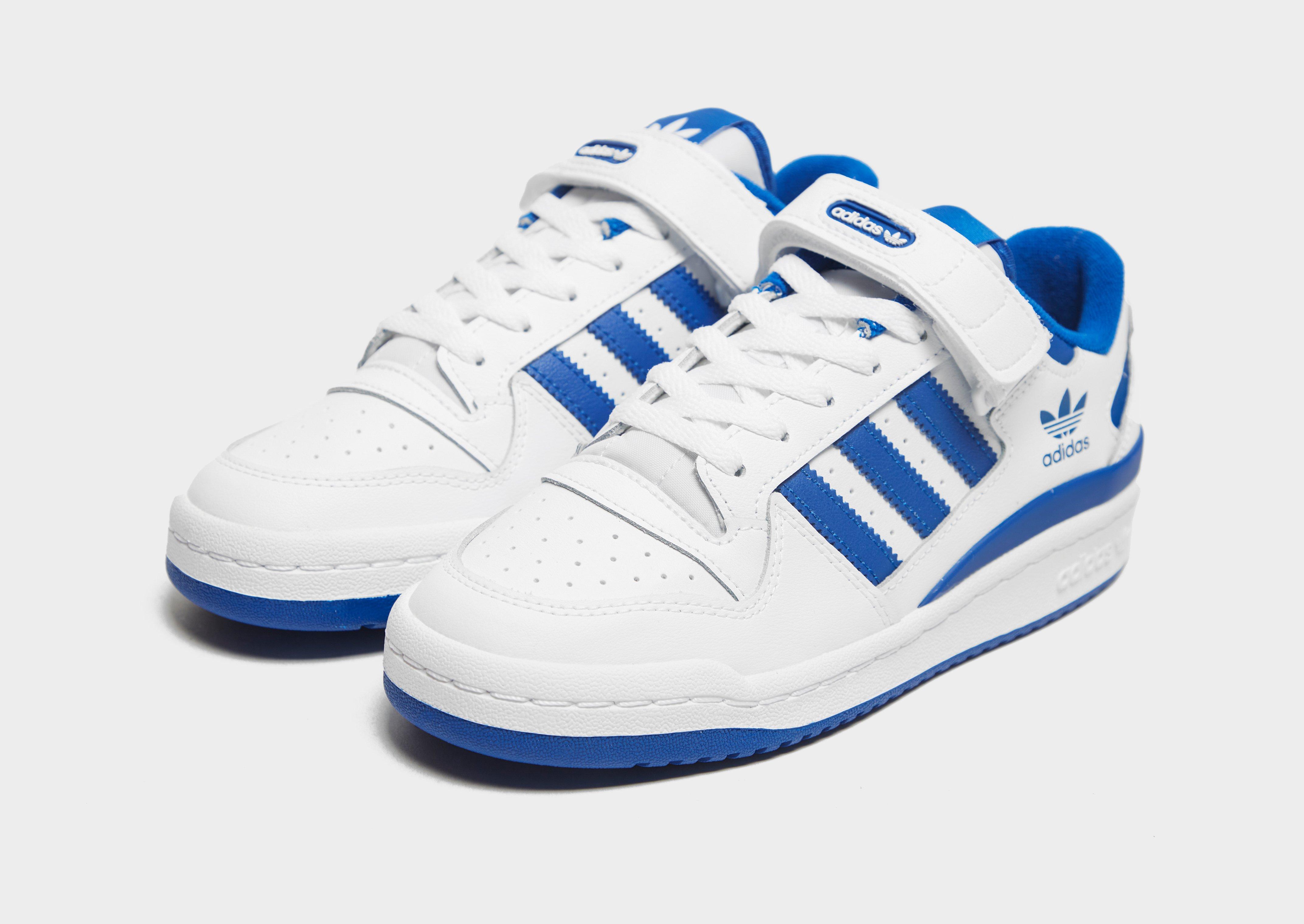 (WMNS) Adidas Originals Forum Low Sneakers White/Blue GY7985 US 10