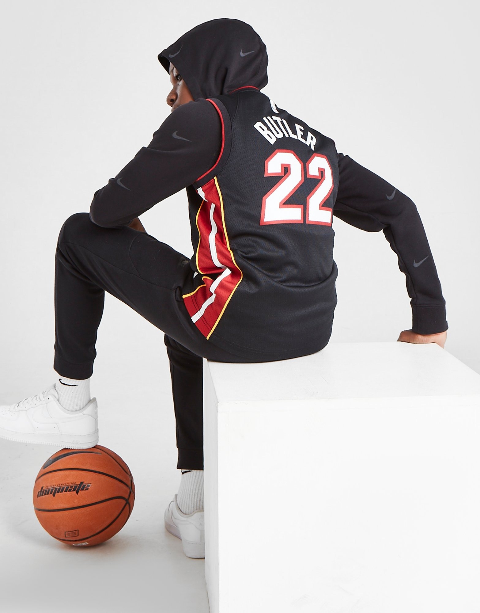 Black Nike NBA Miami Heat Butler #22 Jersey Junior