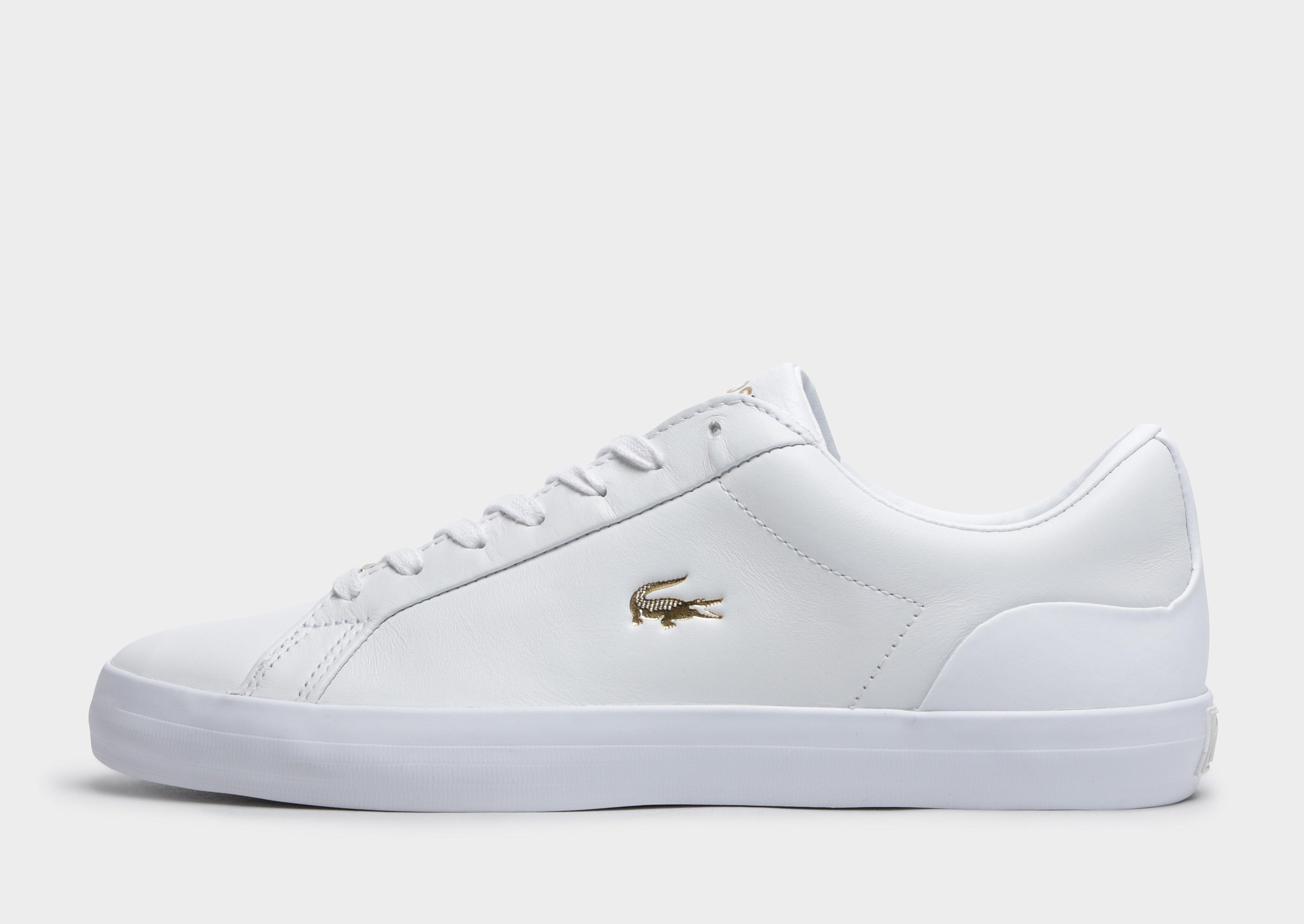 leather trainers lacoste