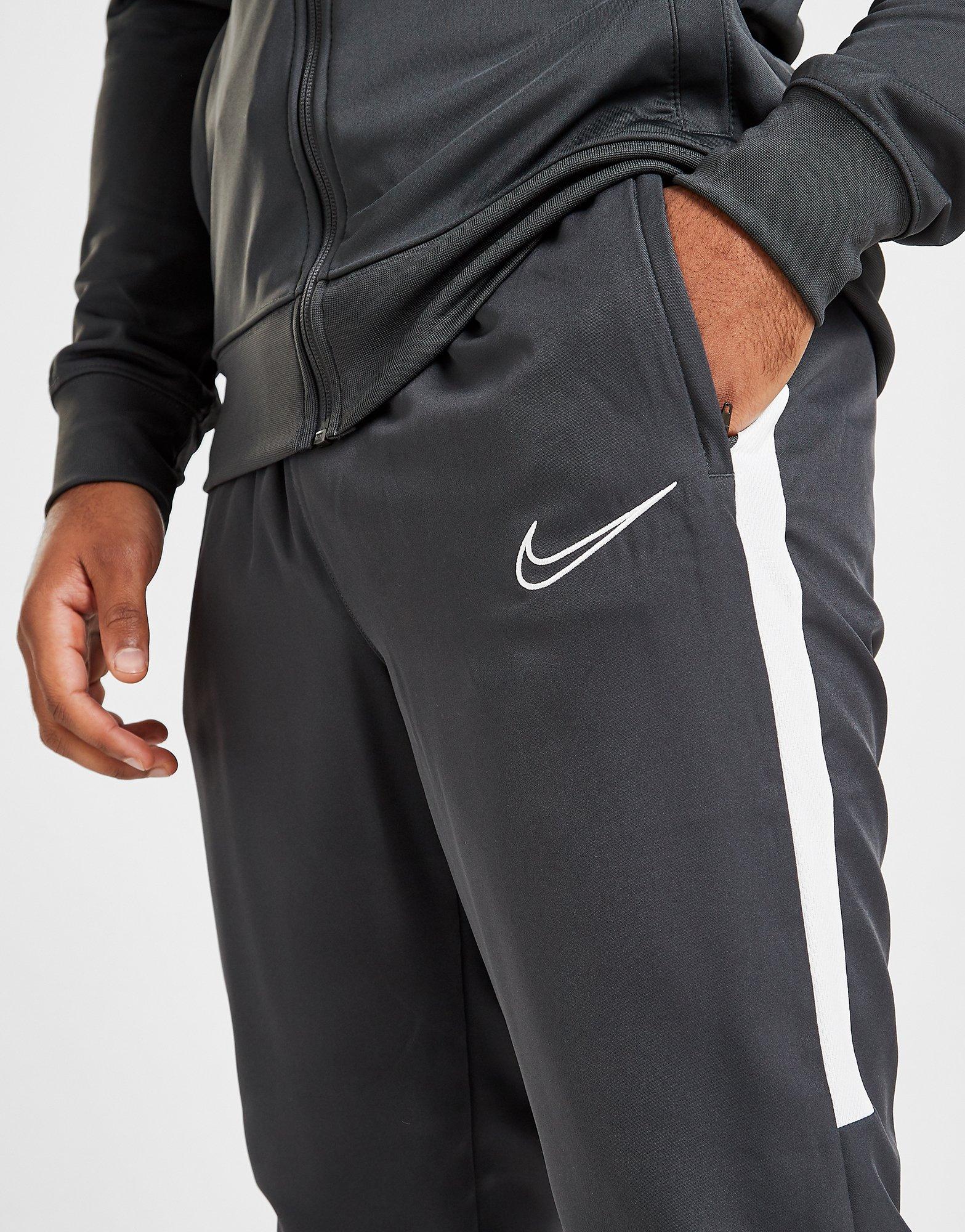 grey nike academy tracksuit