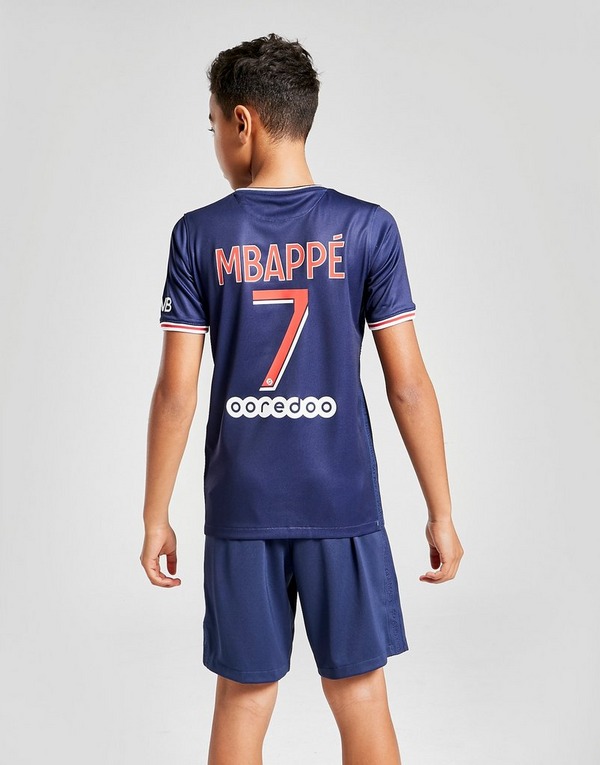 Nike Paris Saint Germain 20 21 Mbappe 7 Home Shirt Kinder Blau Jd Sports