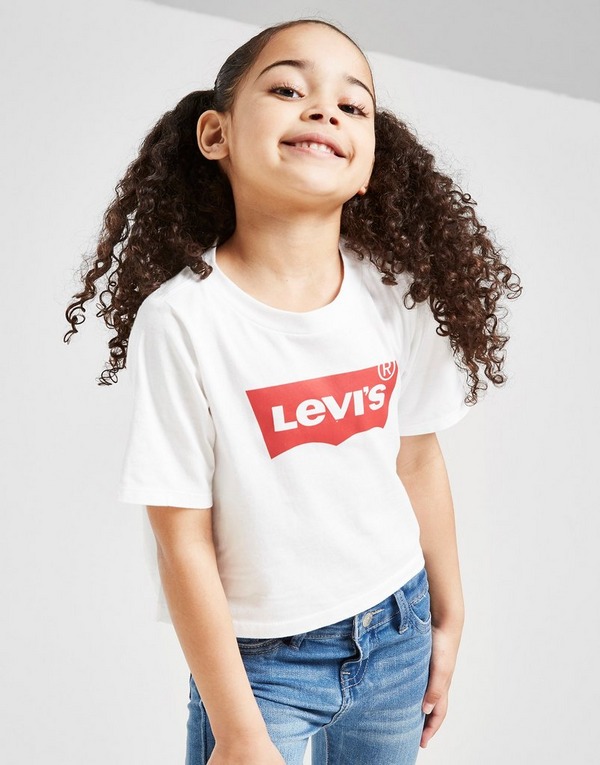 Acheter Blanc Levis T Shirt Court Batwing Filles Enfants