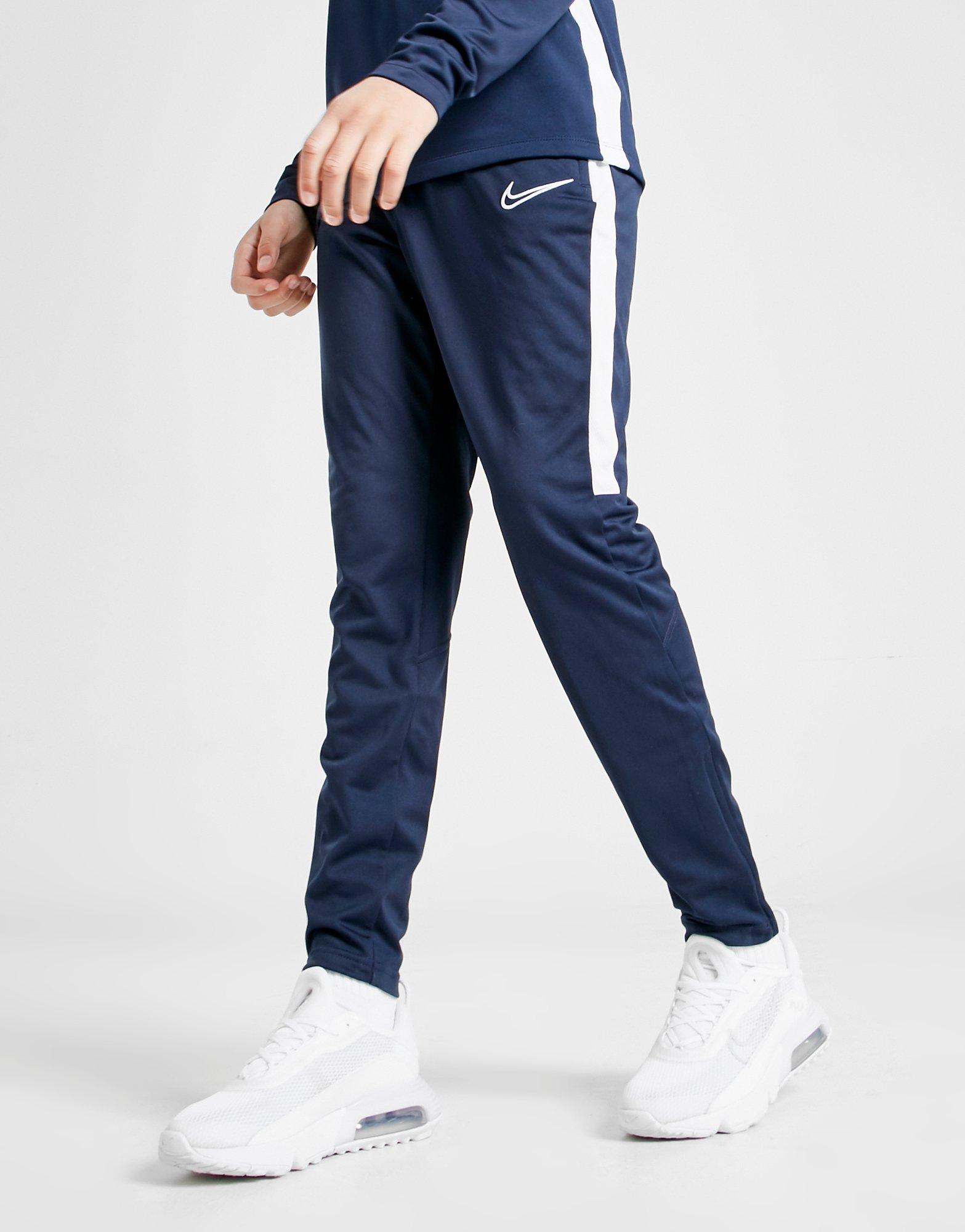 nike academy track pants blue