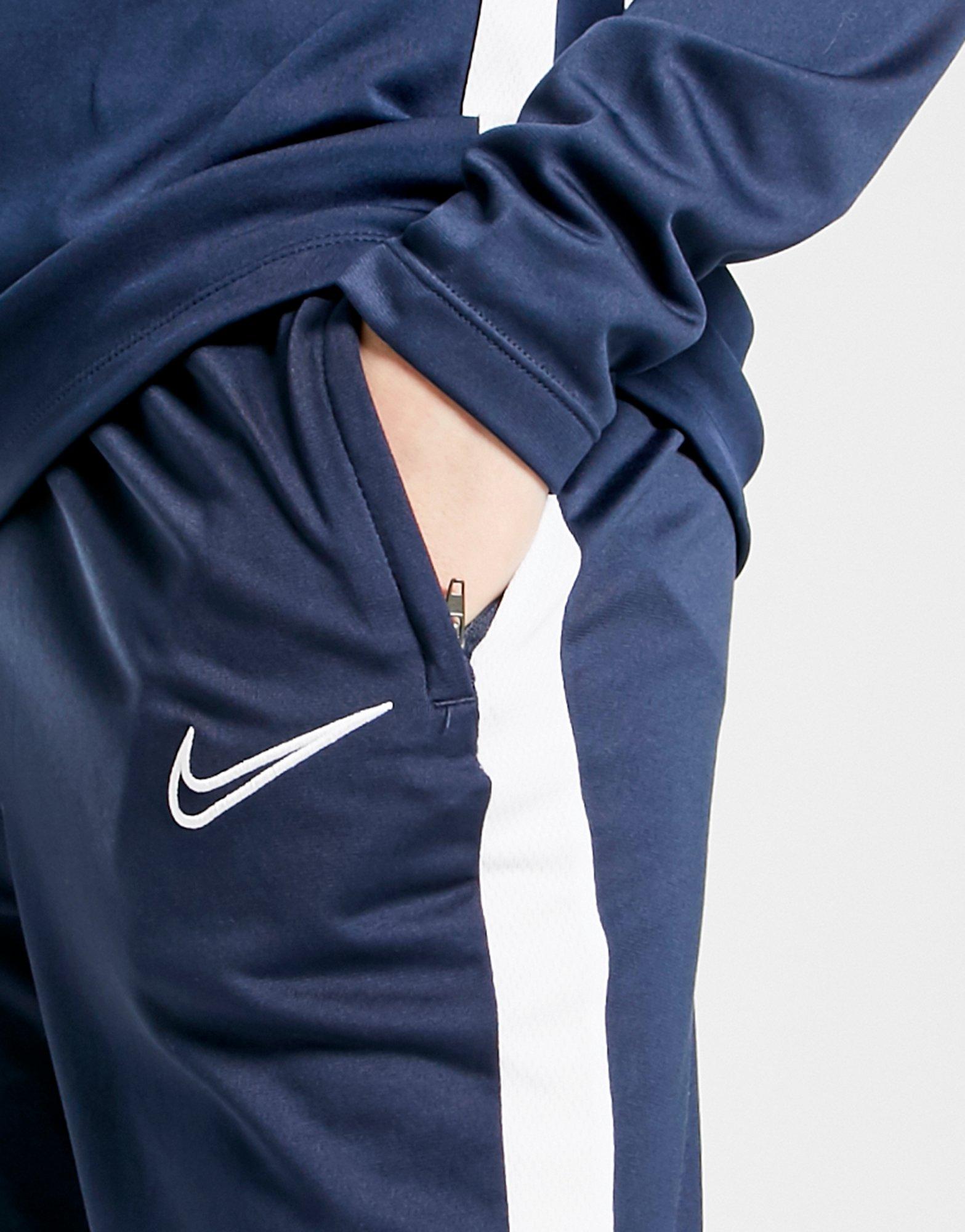 nike academy track pants blue