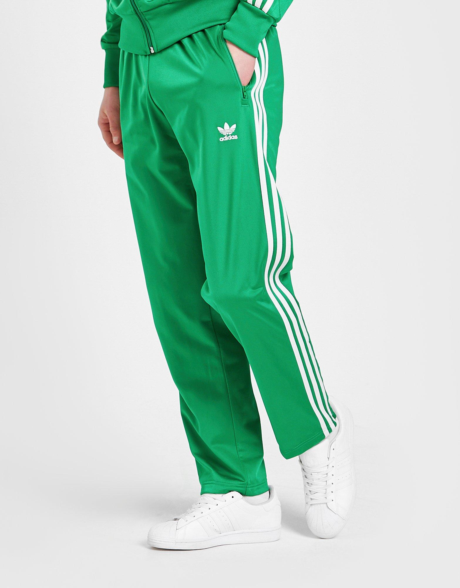 adidas firebird track pants green