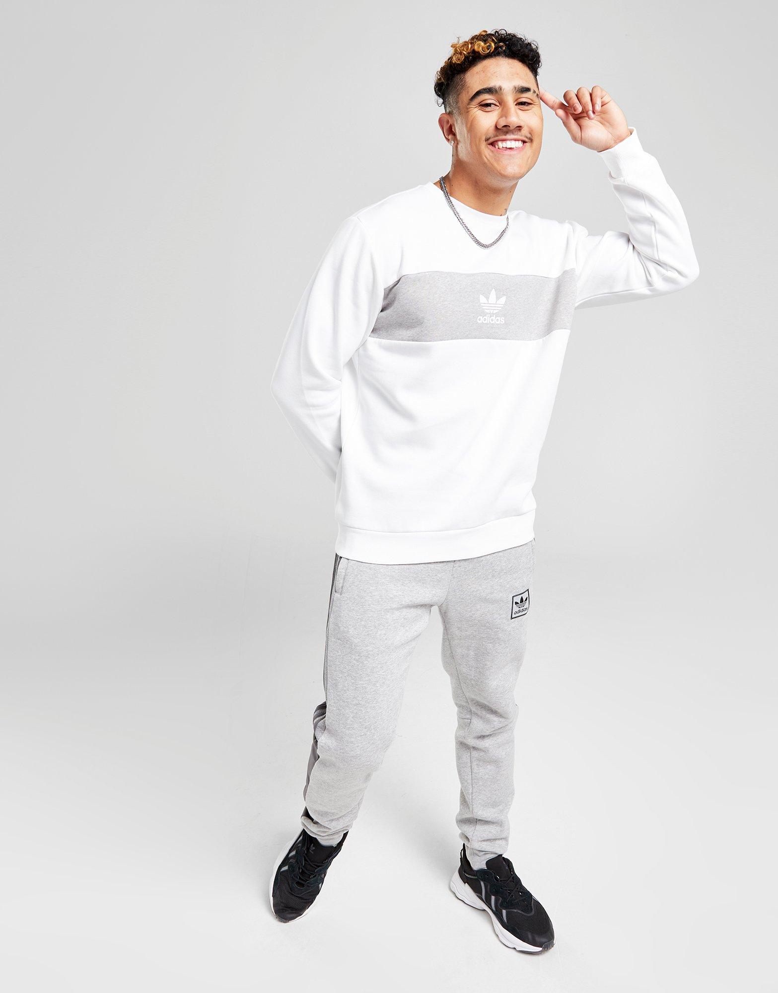 adidas originals colour block crew sweatshirt