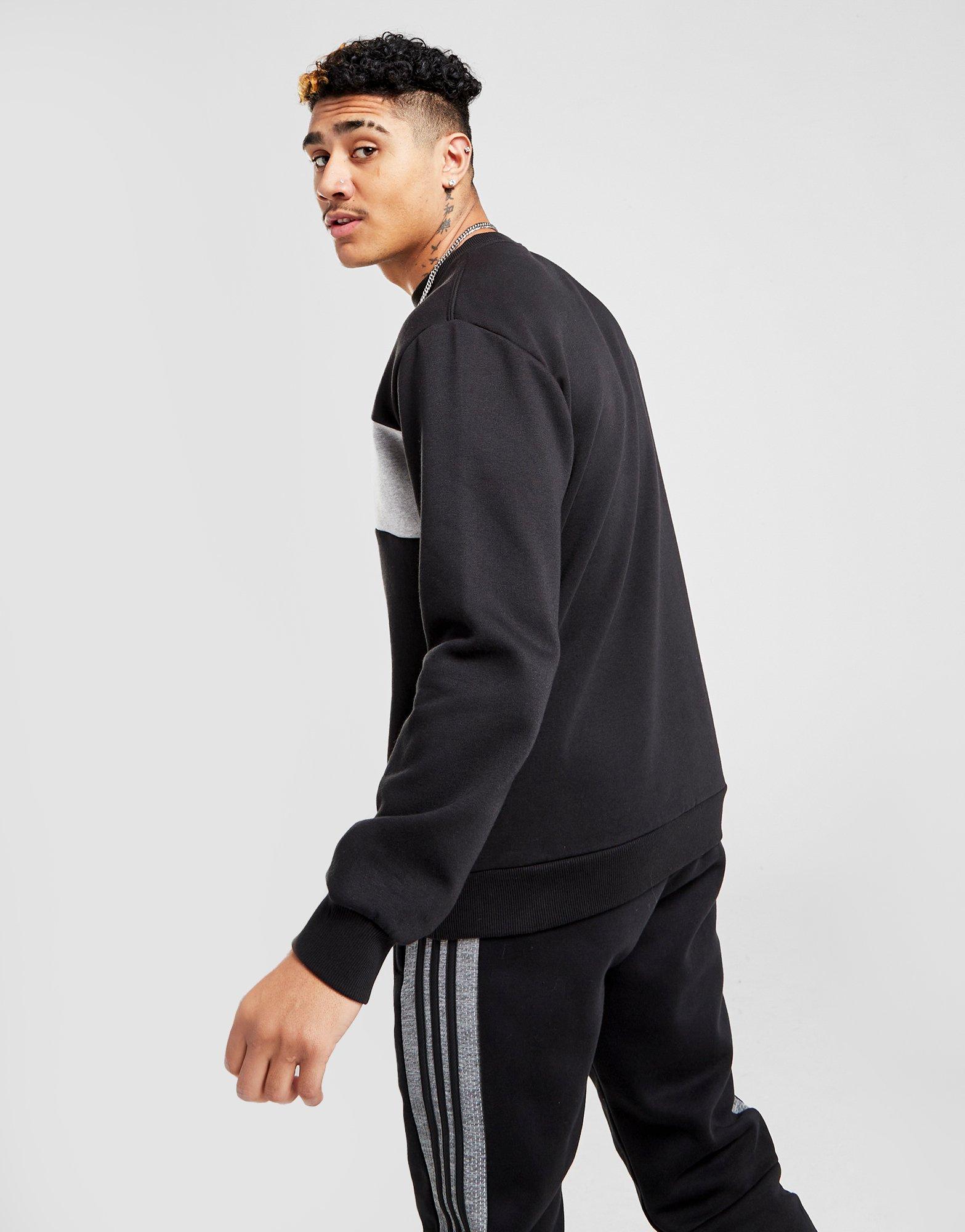 adidas originals colour block crew sweatshirt