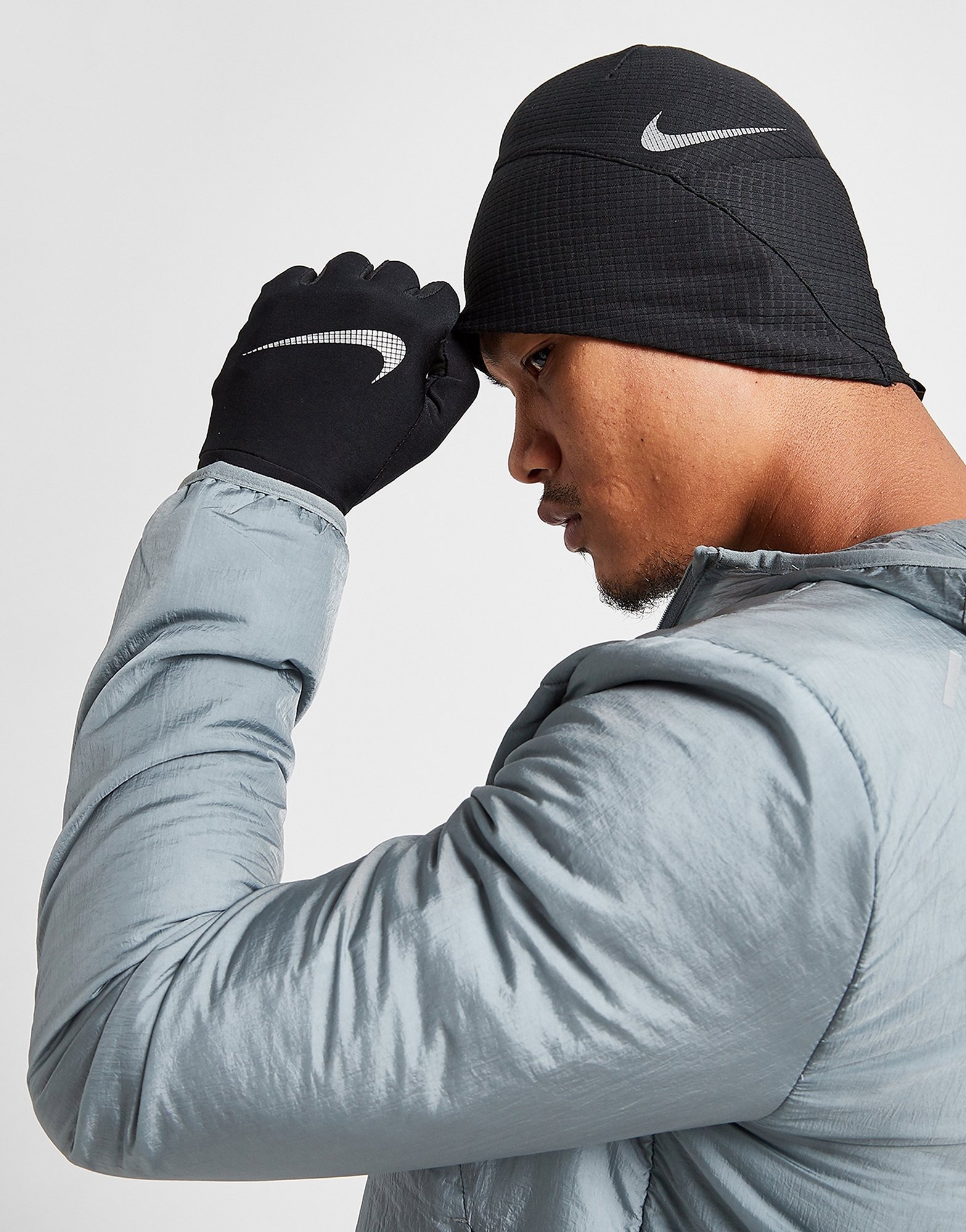 Limitado Acera rosado Buy Black Nike Essential Running Hat & Gloves Set
