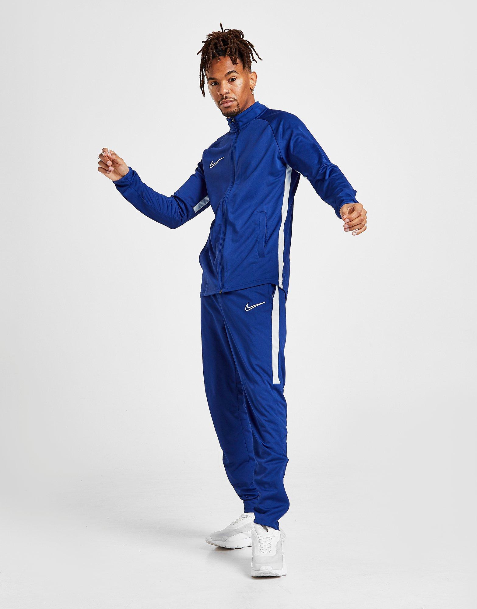 nike blue academy tracksuit