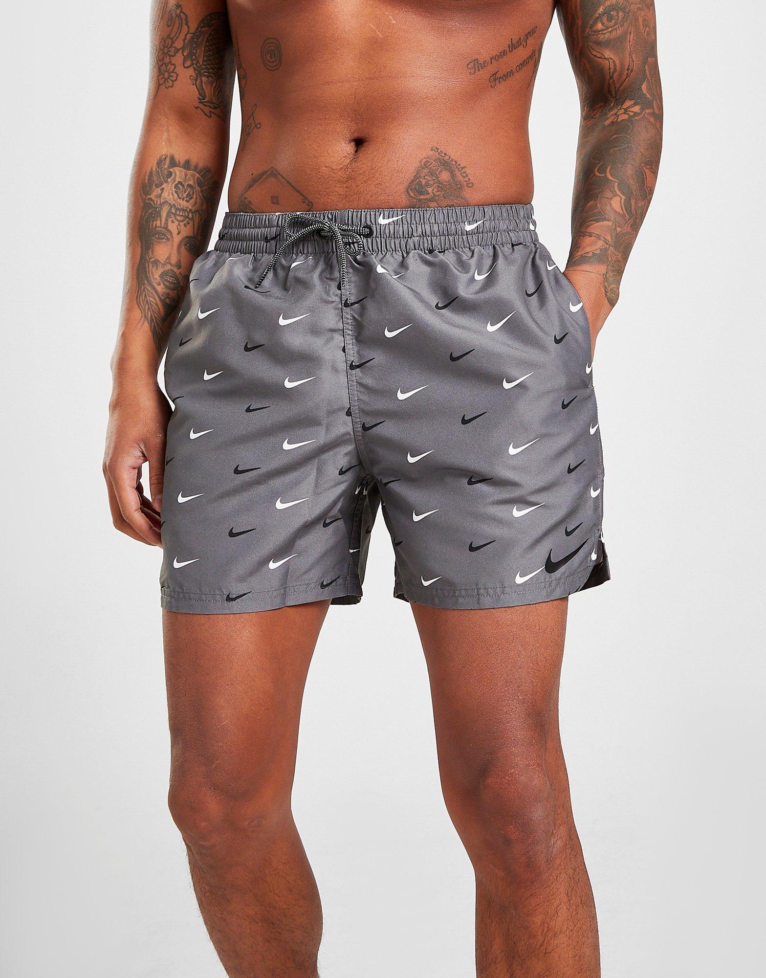 nike hybrid all over print swim shorts