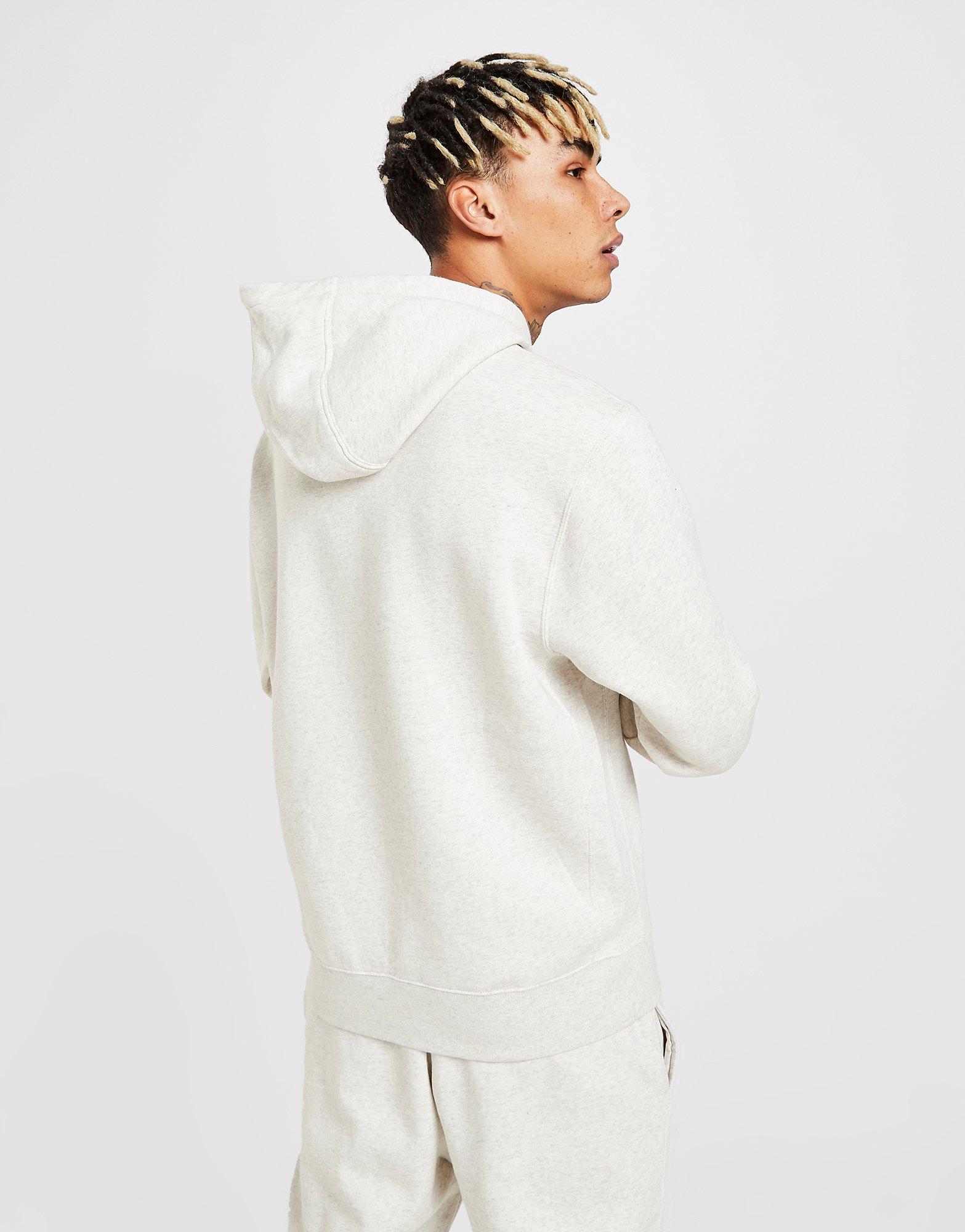 nike club overhead hoodie white